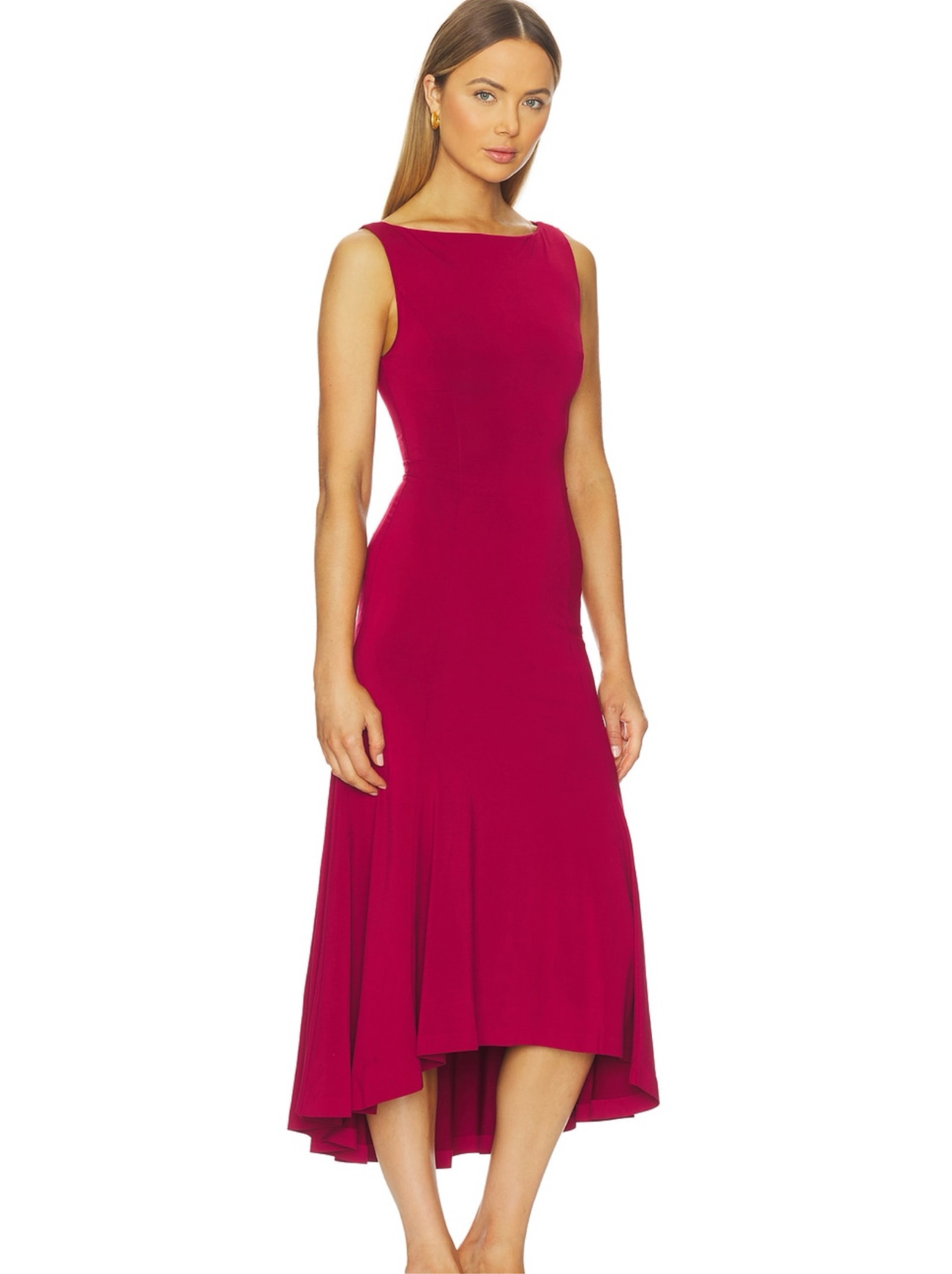 danielle guizio red dress Guizio Leila Twill Dress Red Love / L