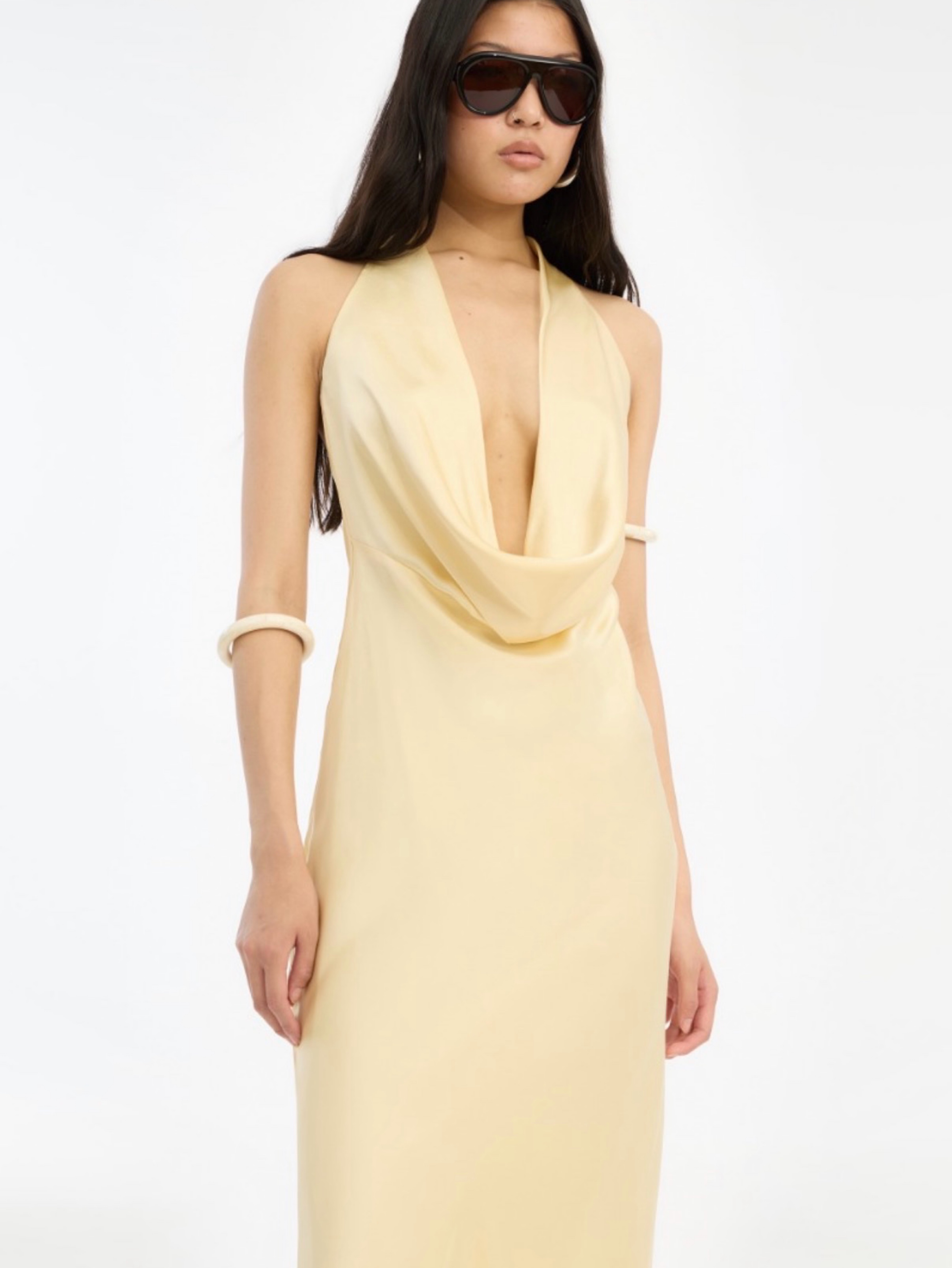 rotate gold dress Second-Hand Rotate Birger Christensen Gold Dress UK 6