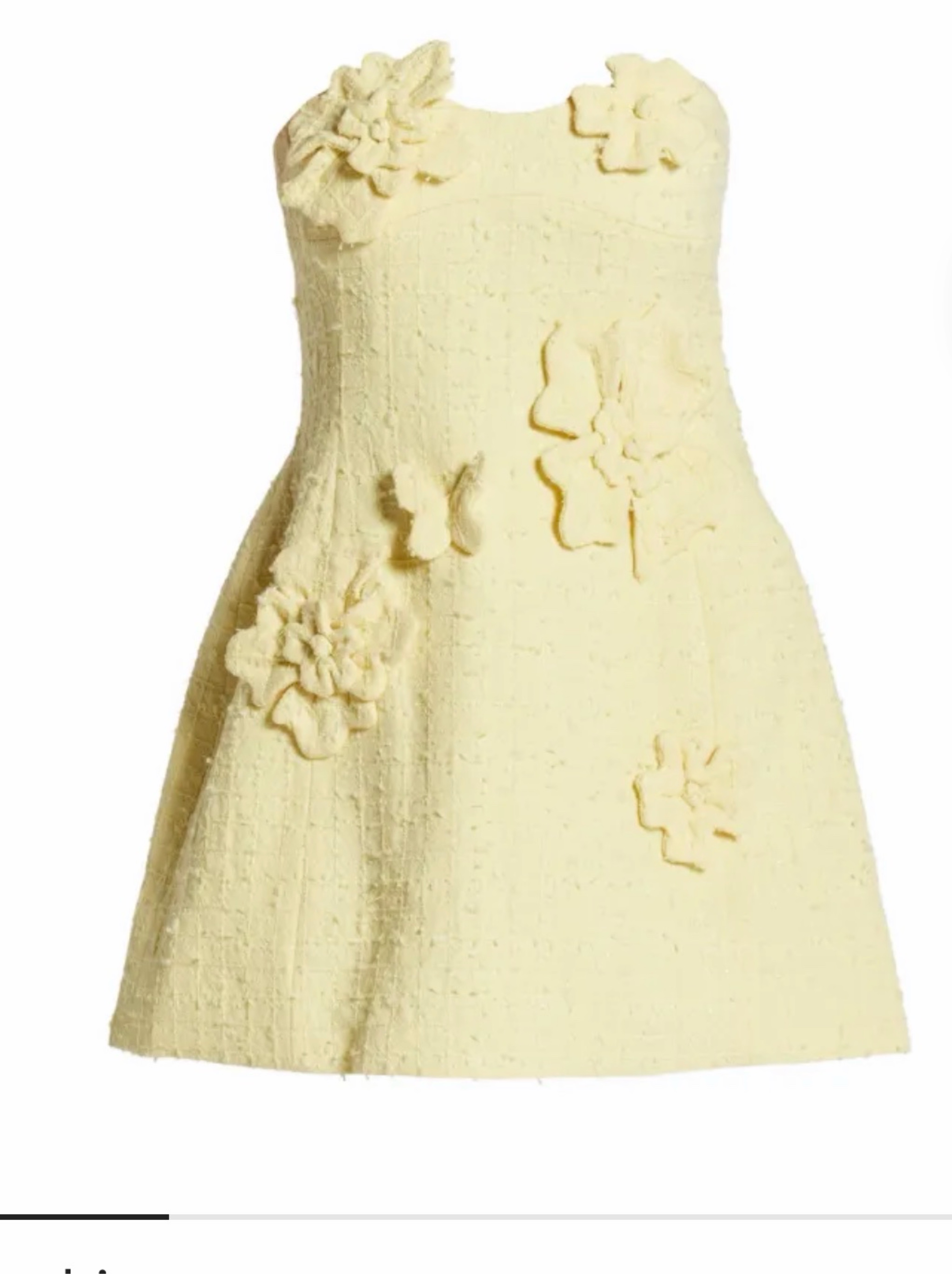 leo lin rosario floral-appliquéd tweed mini dress Leo Lin Rosario Floral-Appliquéd Tweed Mini Dress by Leo Lin