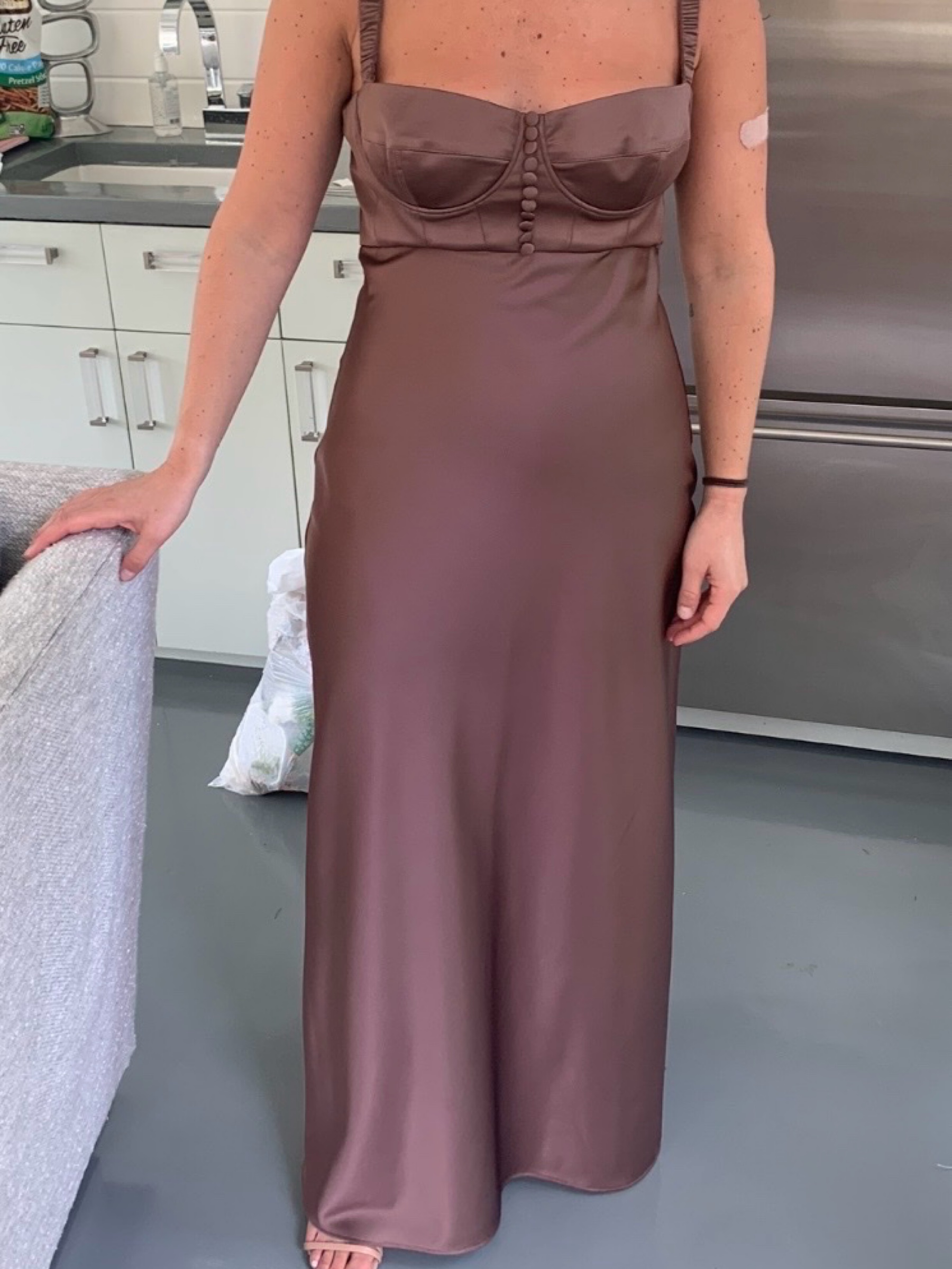 anna october brown dress Satin Aglaya by Anna October Color:#27-Forest Magical Magnetism Light Pink Completed July 2026