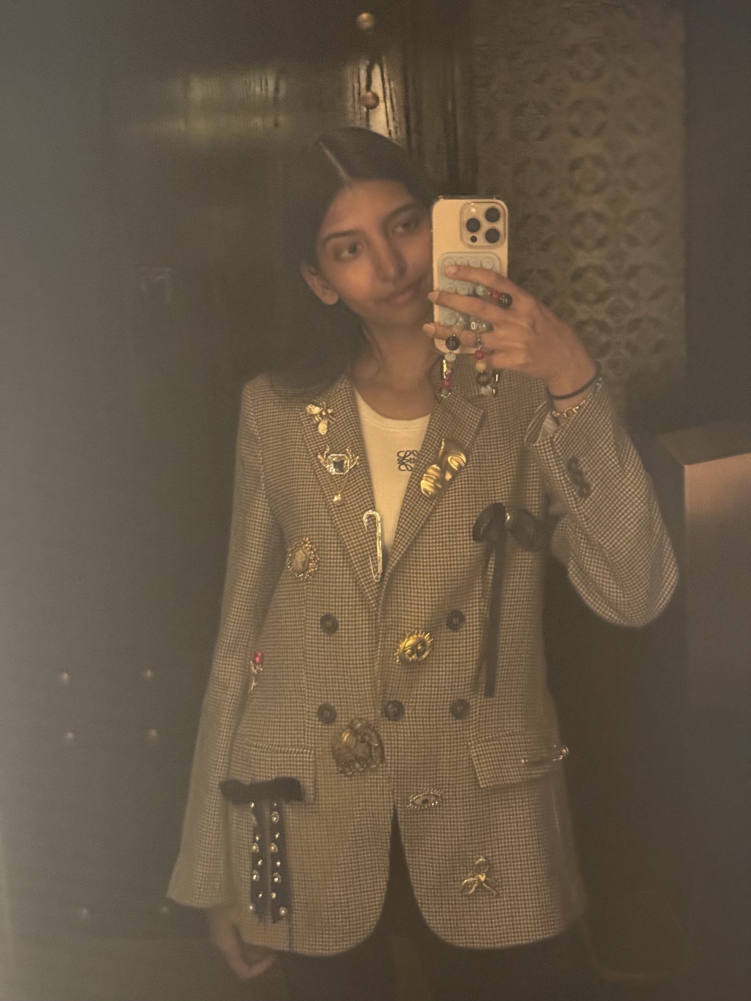 Oversized Brooch Blazer