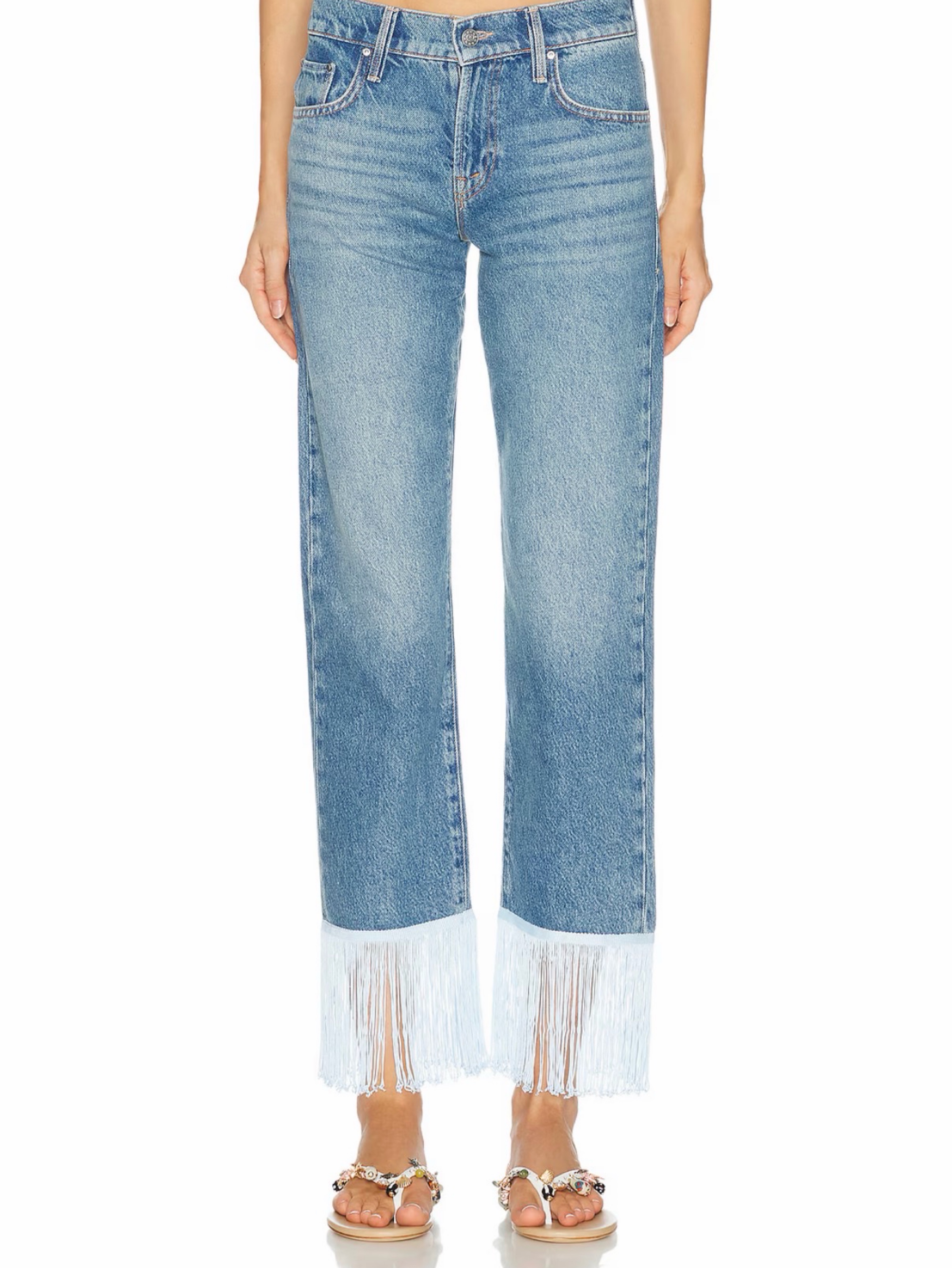 Mother The Relish Ankle Fringe Jean