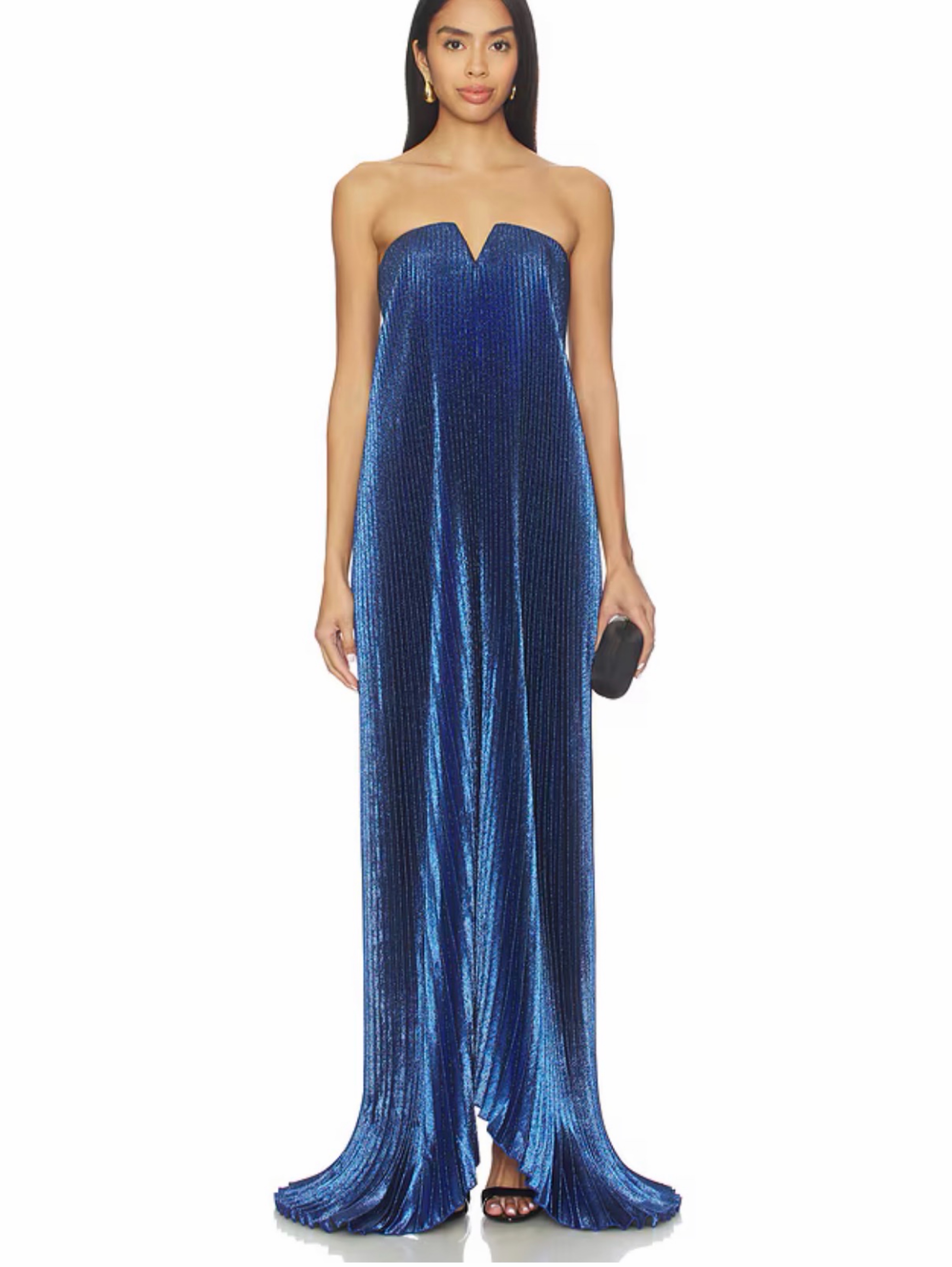 L’IDEE Black Tie Gown in Royal Glitter