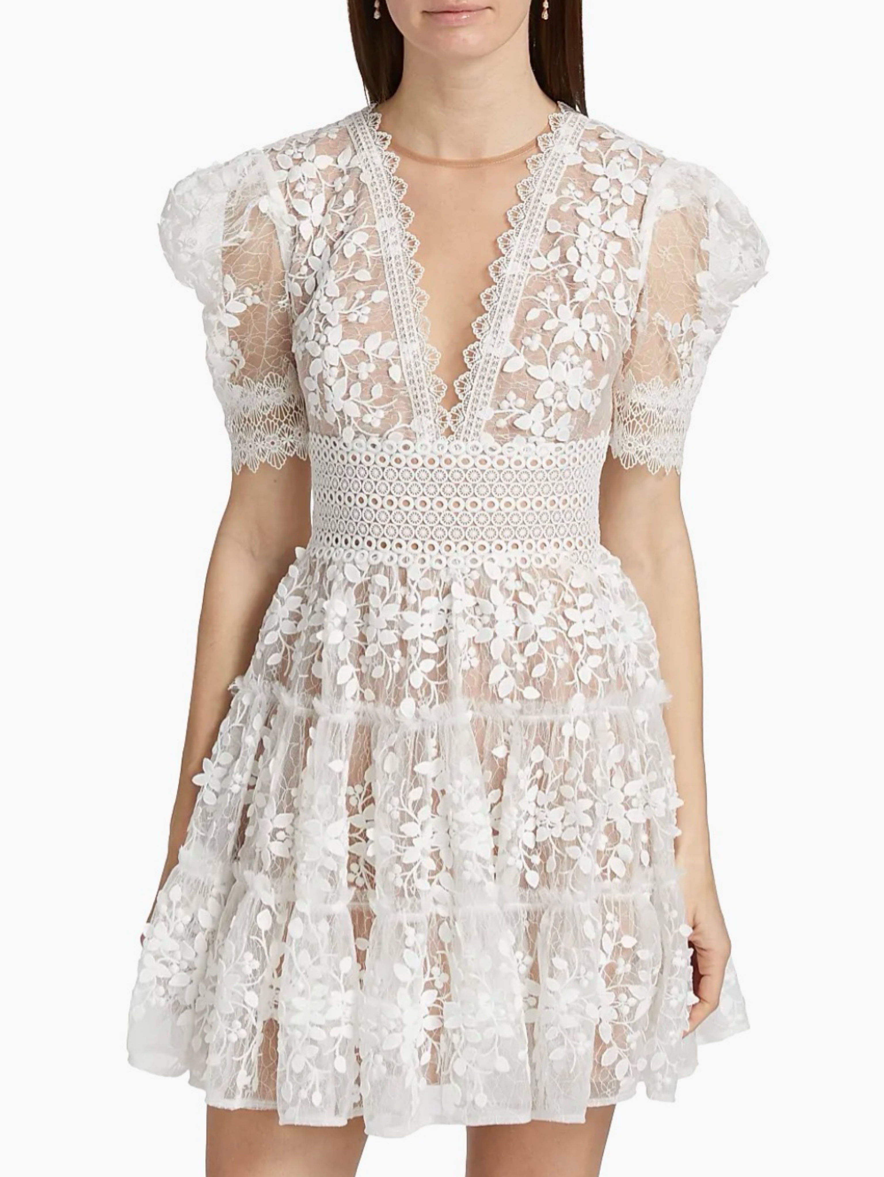 bronx and banco short white dress Bronx and Banco, Megan Mini New Wedding Dress Save 29%