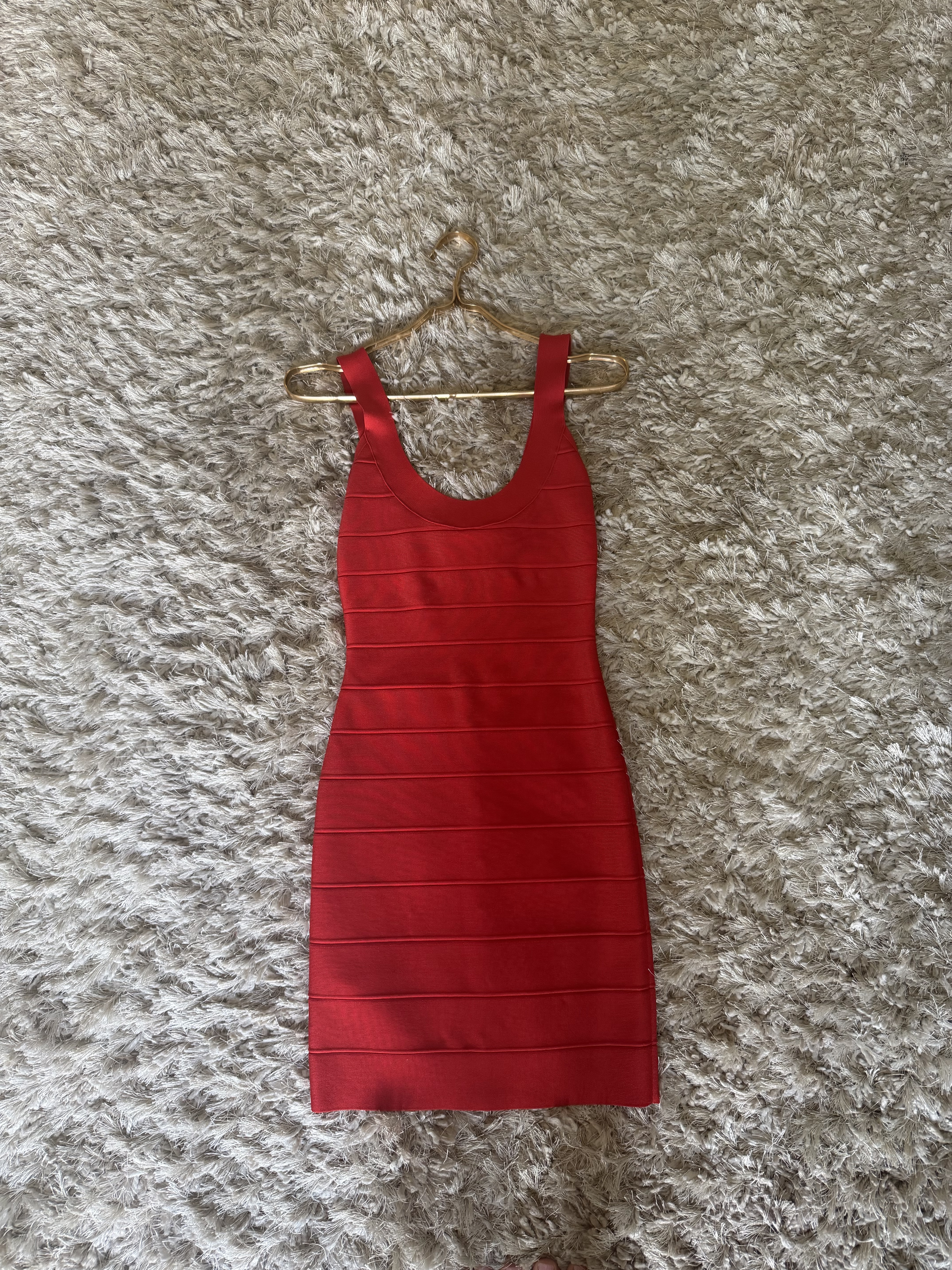 herve leger bandage dress red Herve Leger Red Bandage Dress by Herve Leger