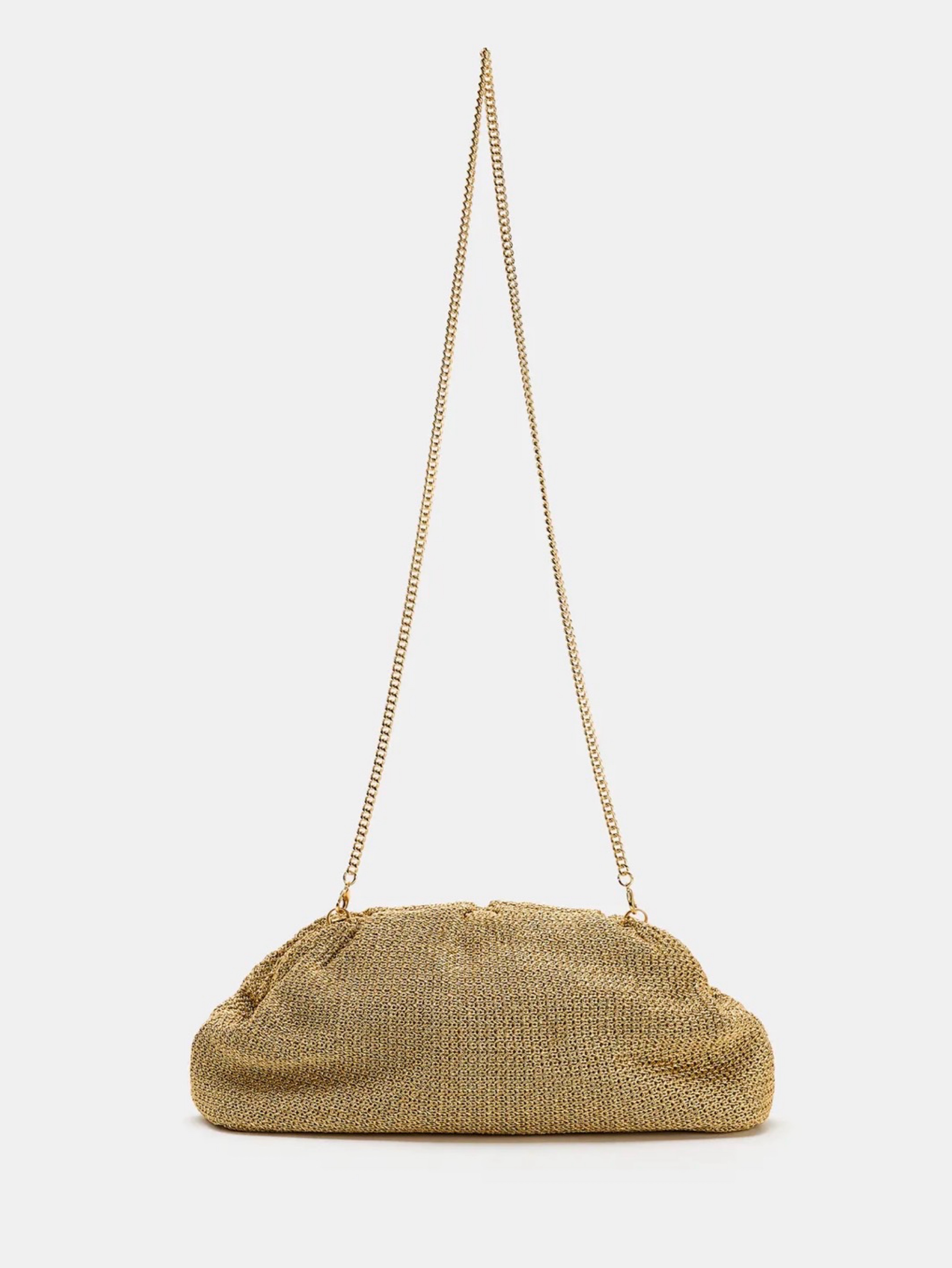 Woven Clutch Bag by Zara - Pickle