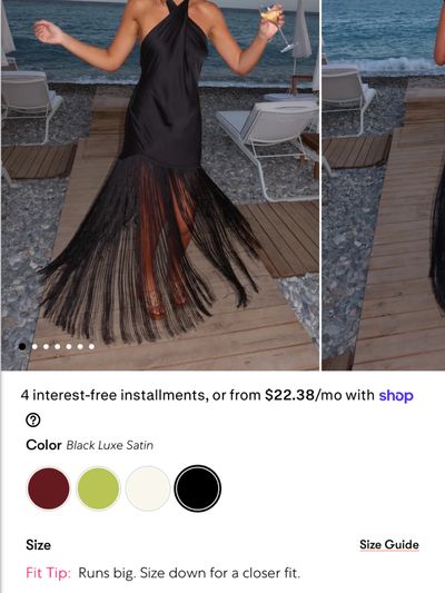 Black Jasmine fringe maxi by Show Me Your Mumu | Pickle