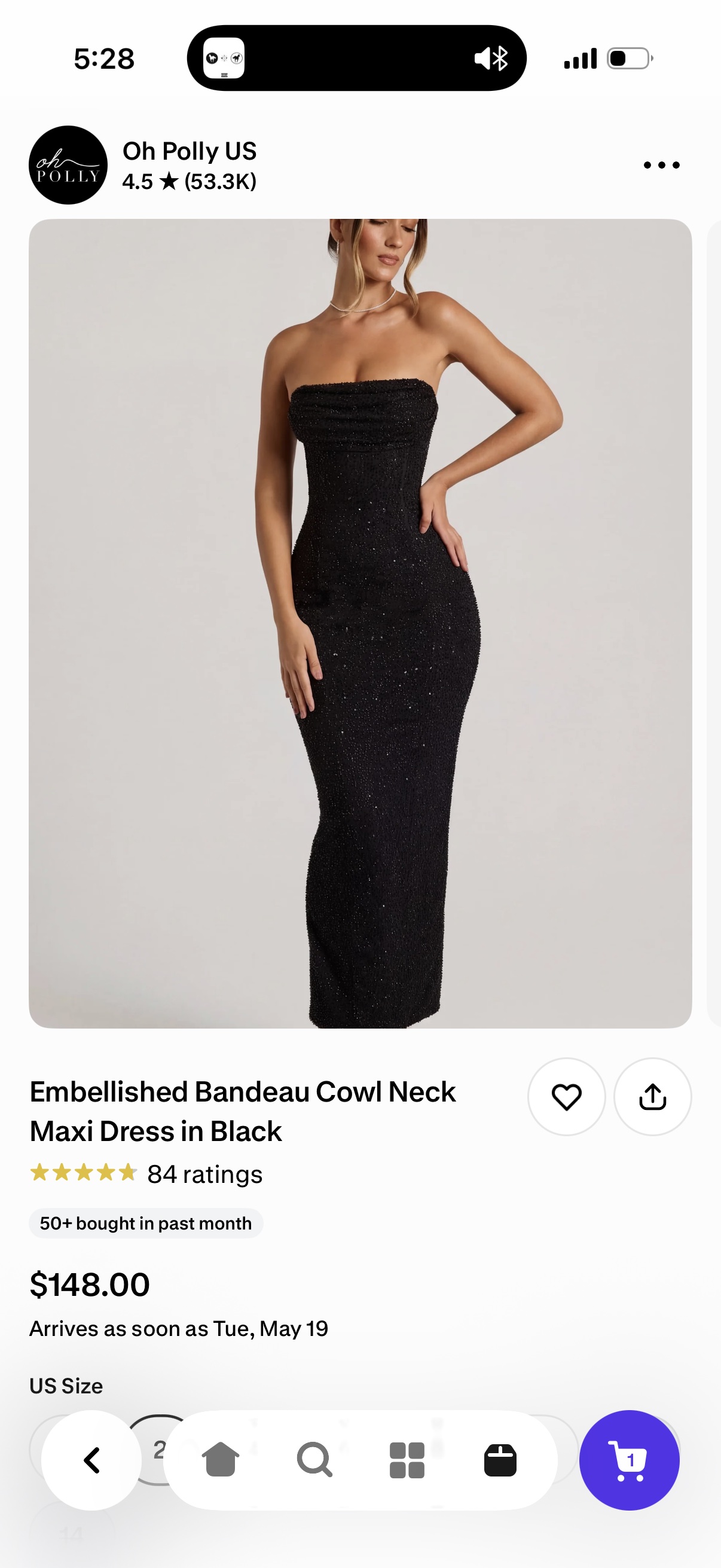 Oh Polly Palermo dress black by Oh Polly - Pickle