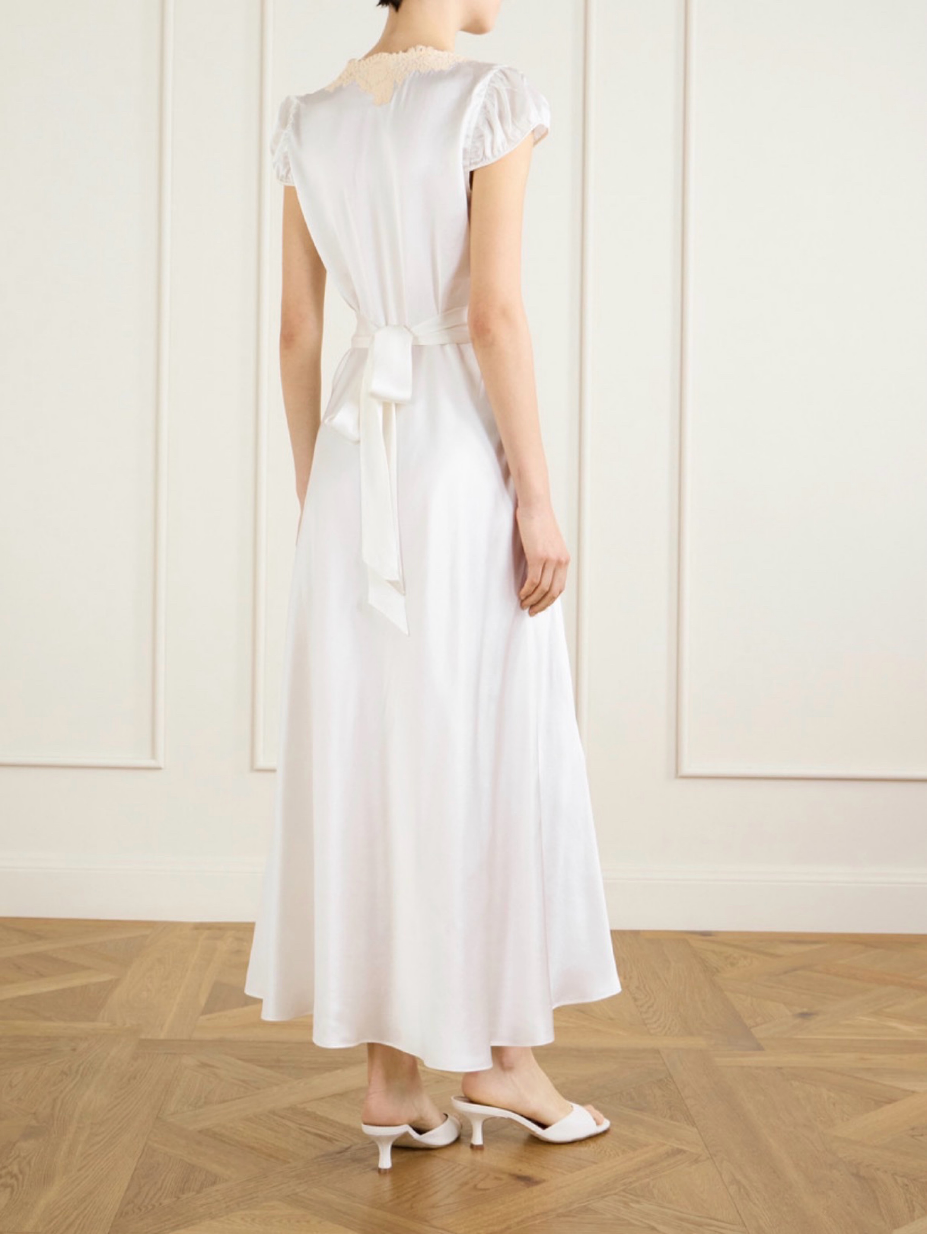 doen white lace dress Solena Dress - Salt