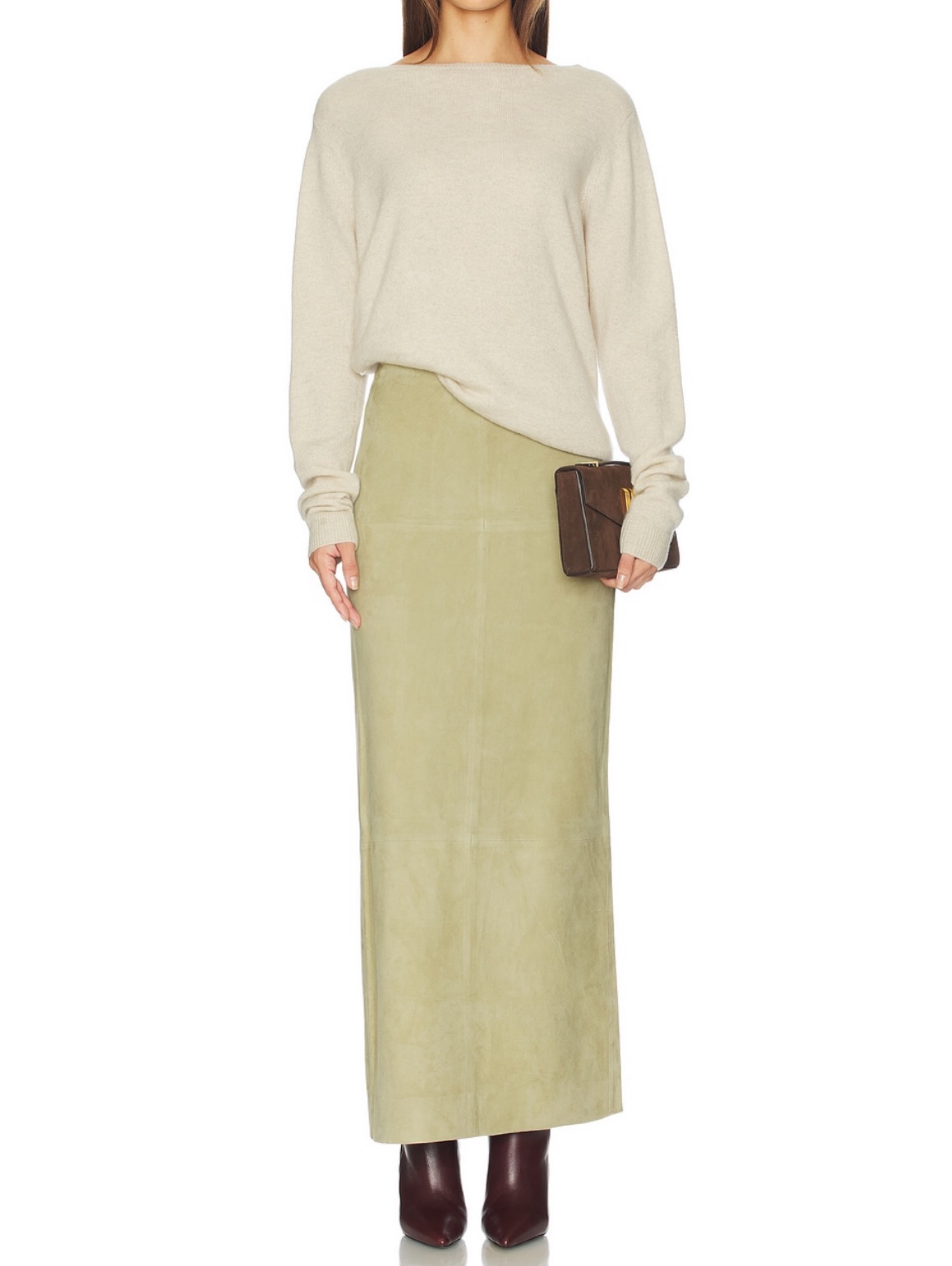 SRG Suede Sonya Column Skirt