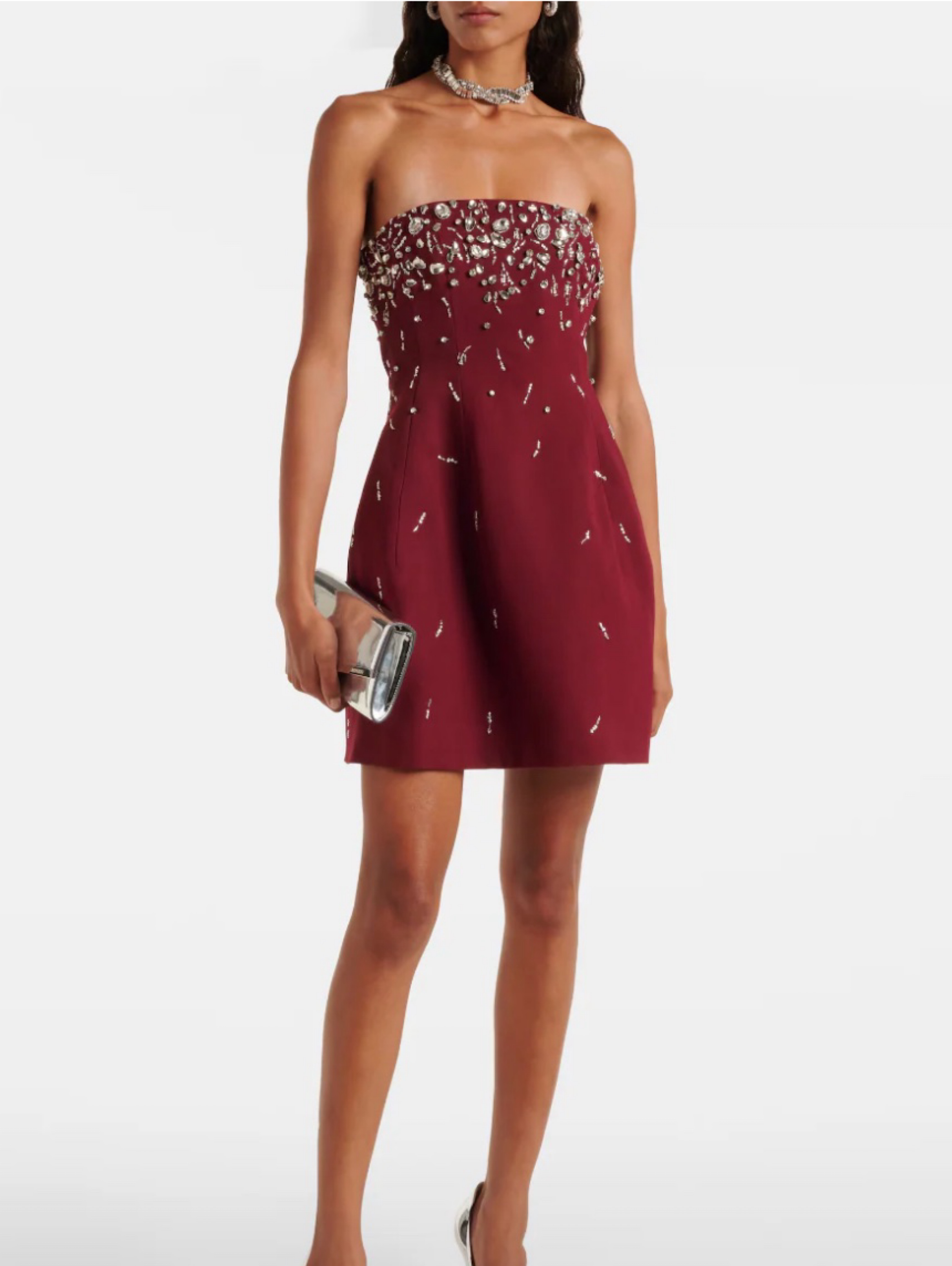 simkhai beaded dress Simkhai Viva Beaded Mini Dress | White