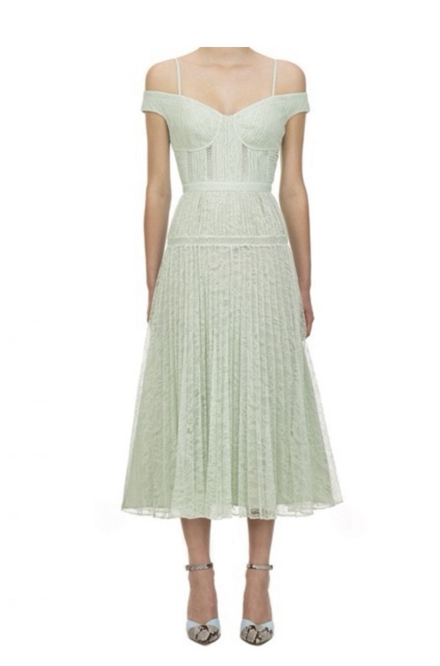 silk lace dress white A.L.C. Women's Alessia Textured Satin and Lace Maxi Dress in Creme, Size 6 main image 1
