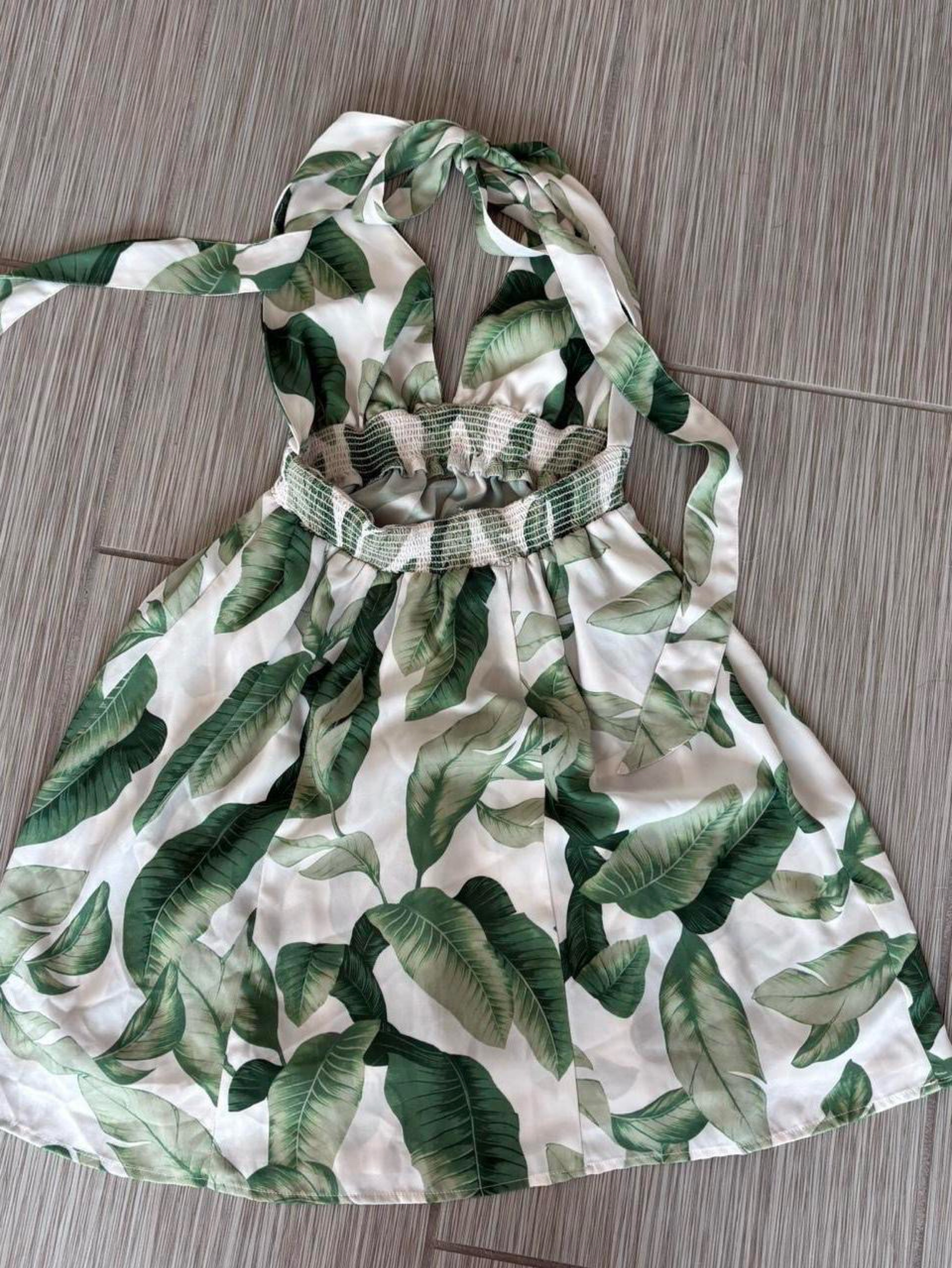 green and white halter dress Reiss Lexi Floral Sketch Maxi Dress