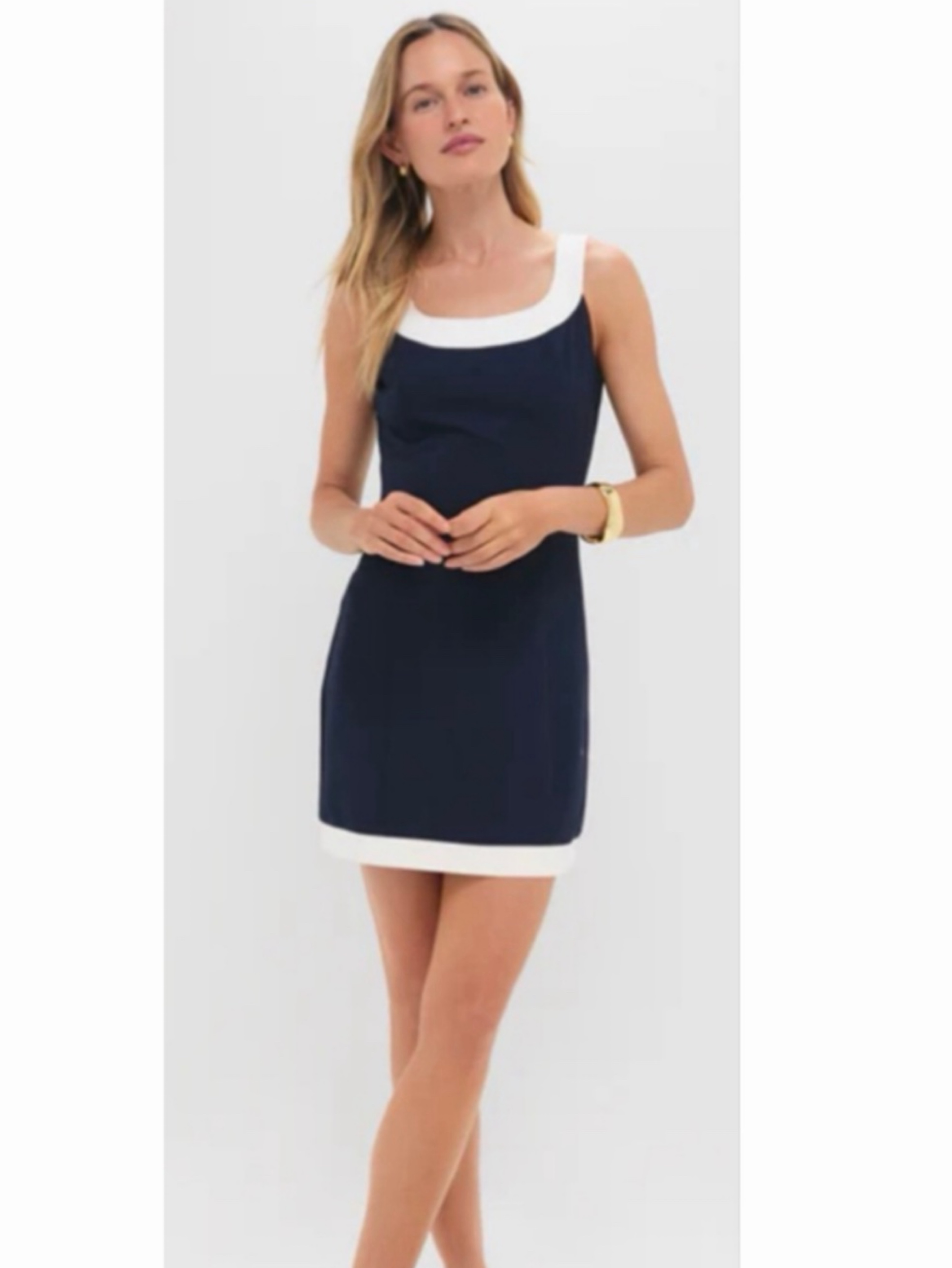 Hyacinth House Navy & White Pontius Dress