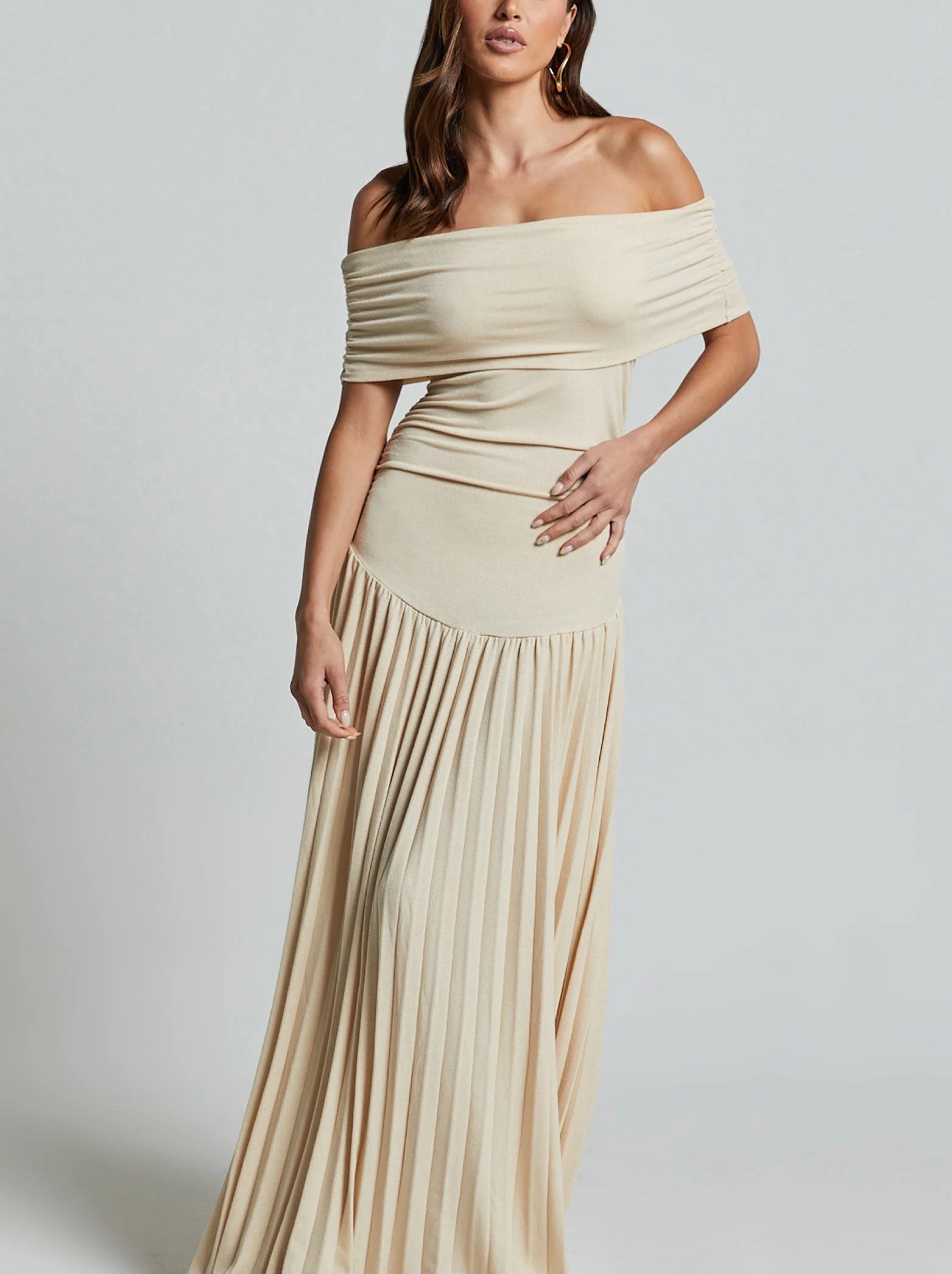 lioness long dress OPULENCE MAXI DRESS - Camel - XXS - Women's Dresses - Lioness Fashion
