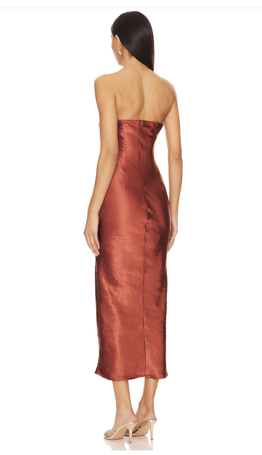 emma strapless maxi dress SIMKHAI Women's Emma Strapless Jersey Gown in Emerald, Size 00