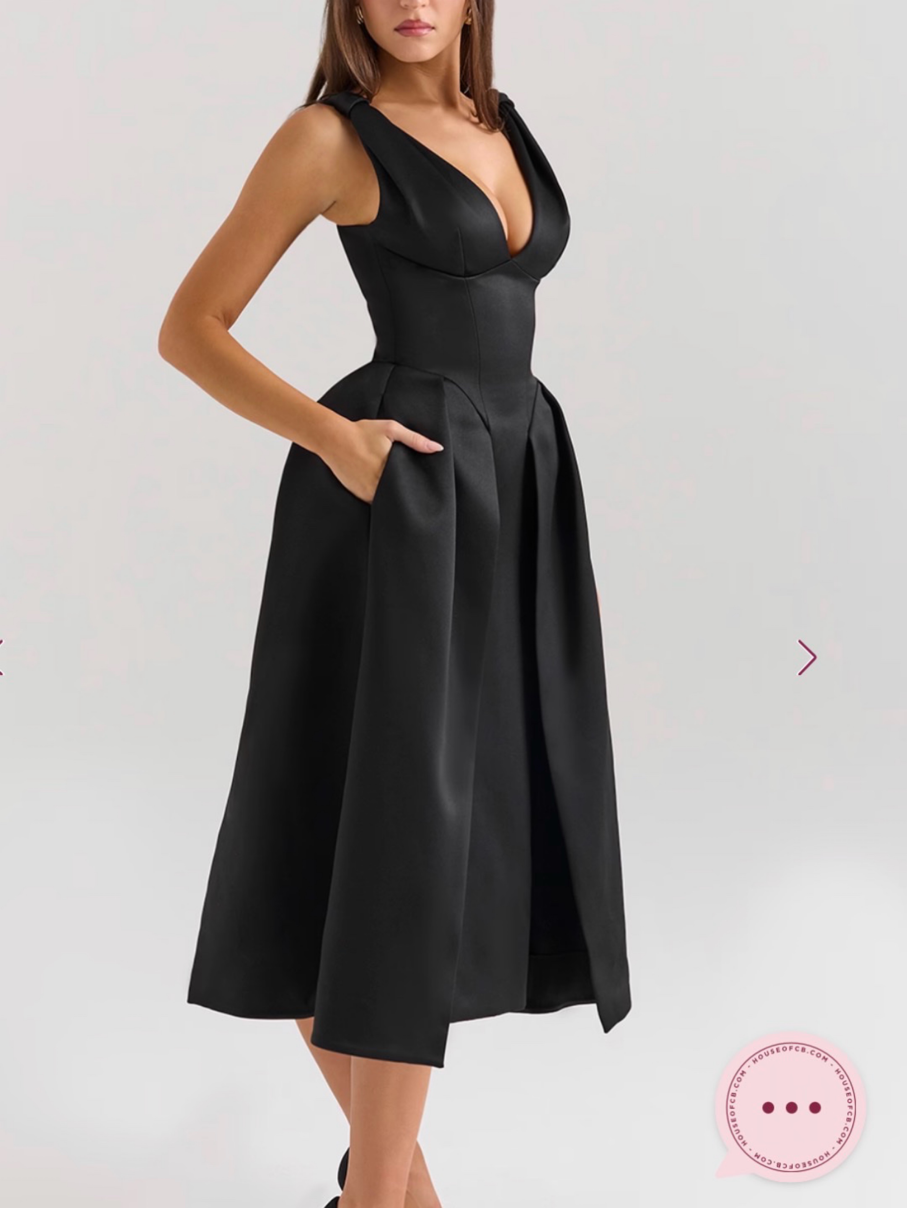 house of cb black midi dress Clothing : Midi Dresses : 'Tatiana' Black Midi Sundress