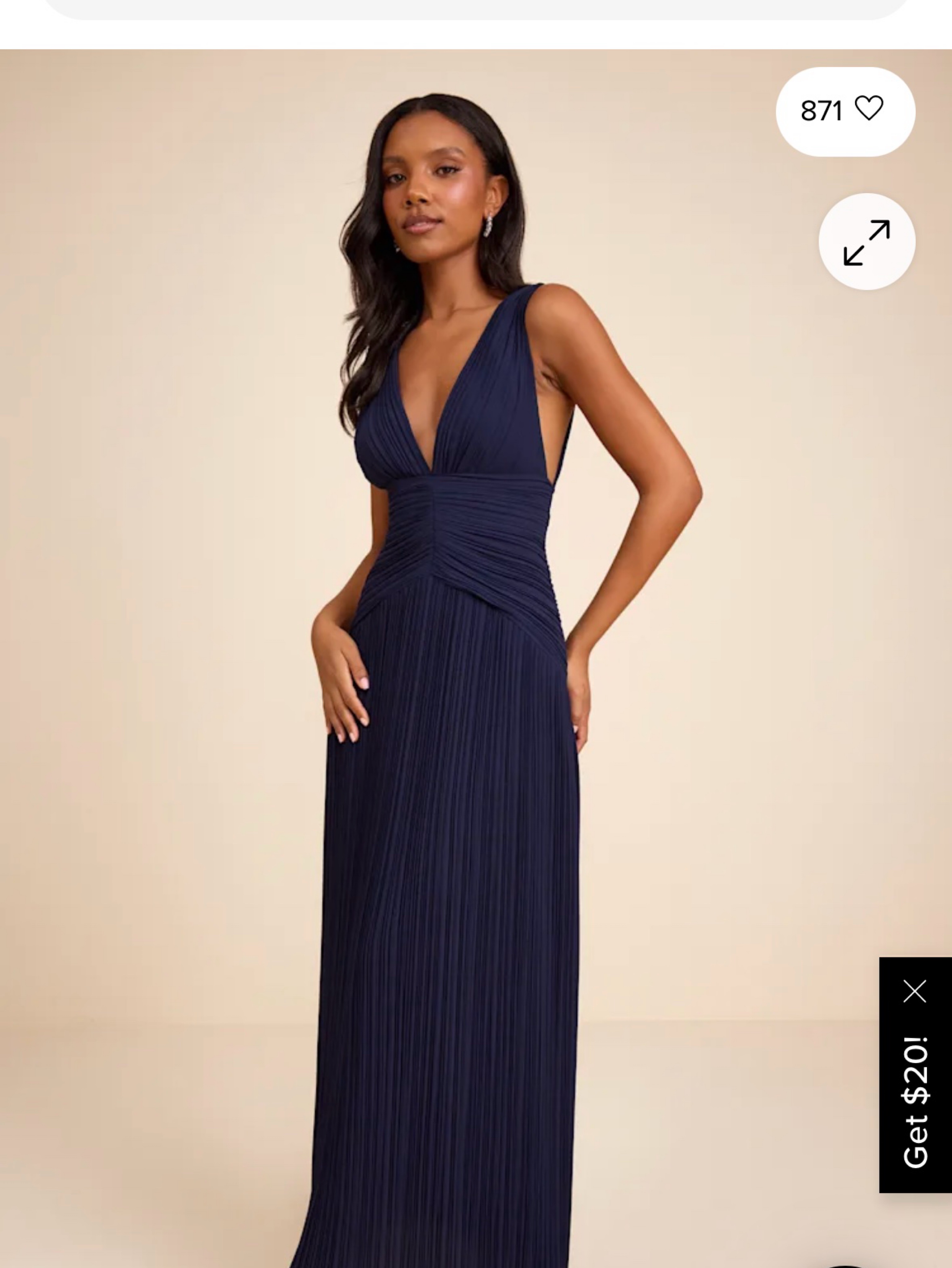 lulus blue long dress Love You So Navy Sleeve Maxi Hidden back zipper/clasp Lulus Kelina Navy Blue Pleated