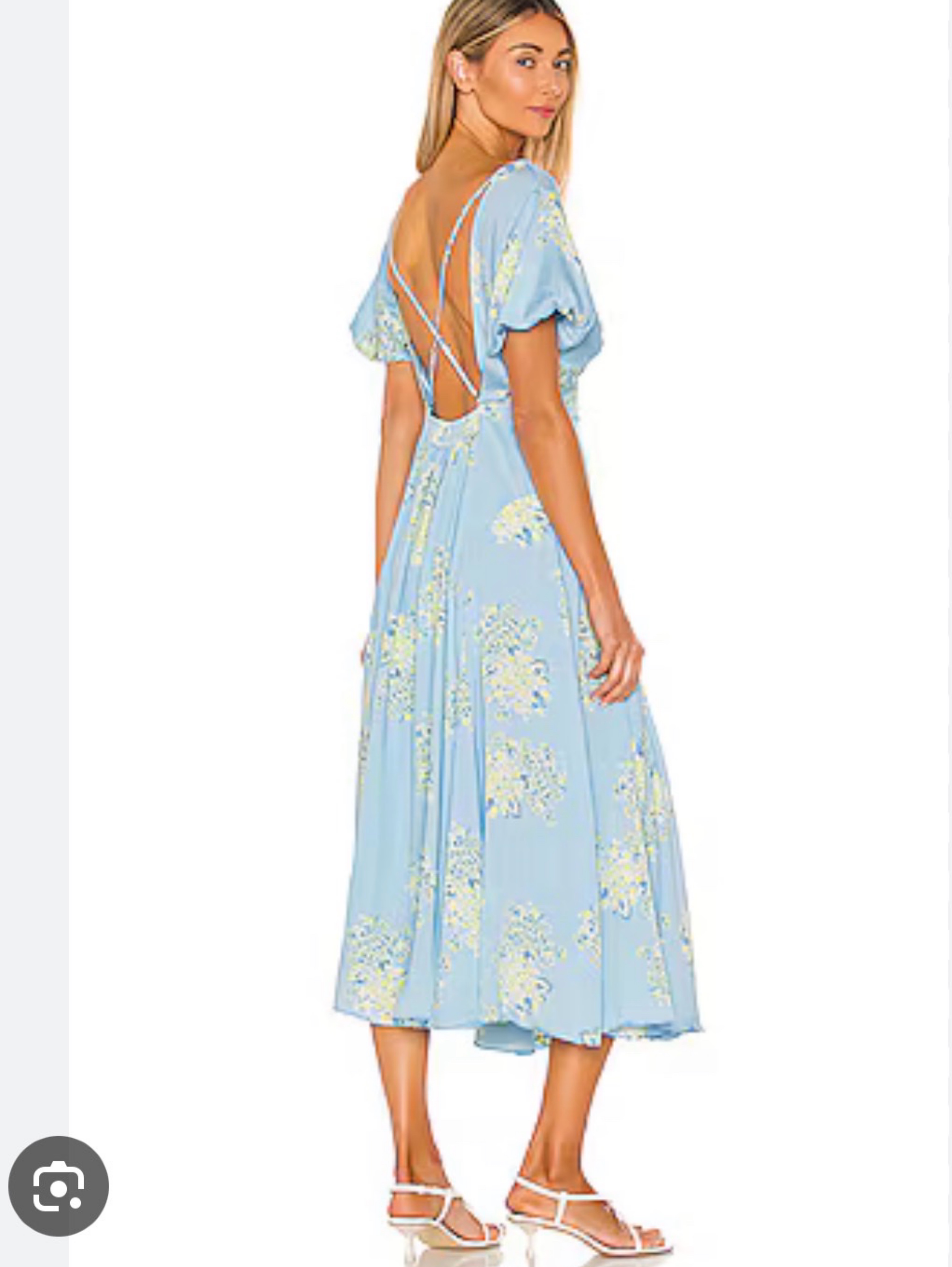 free people laura printed midi dress NWT Free People Laura Floral Printed Midi