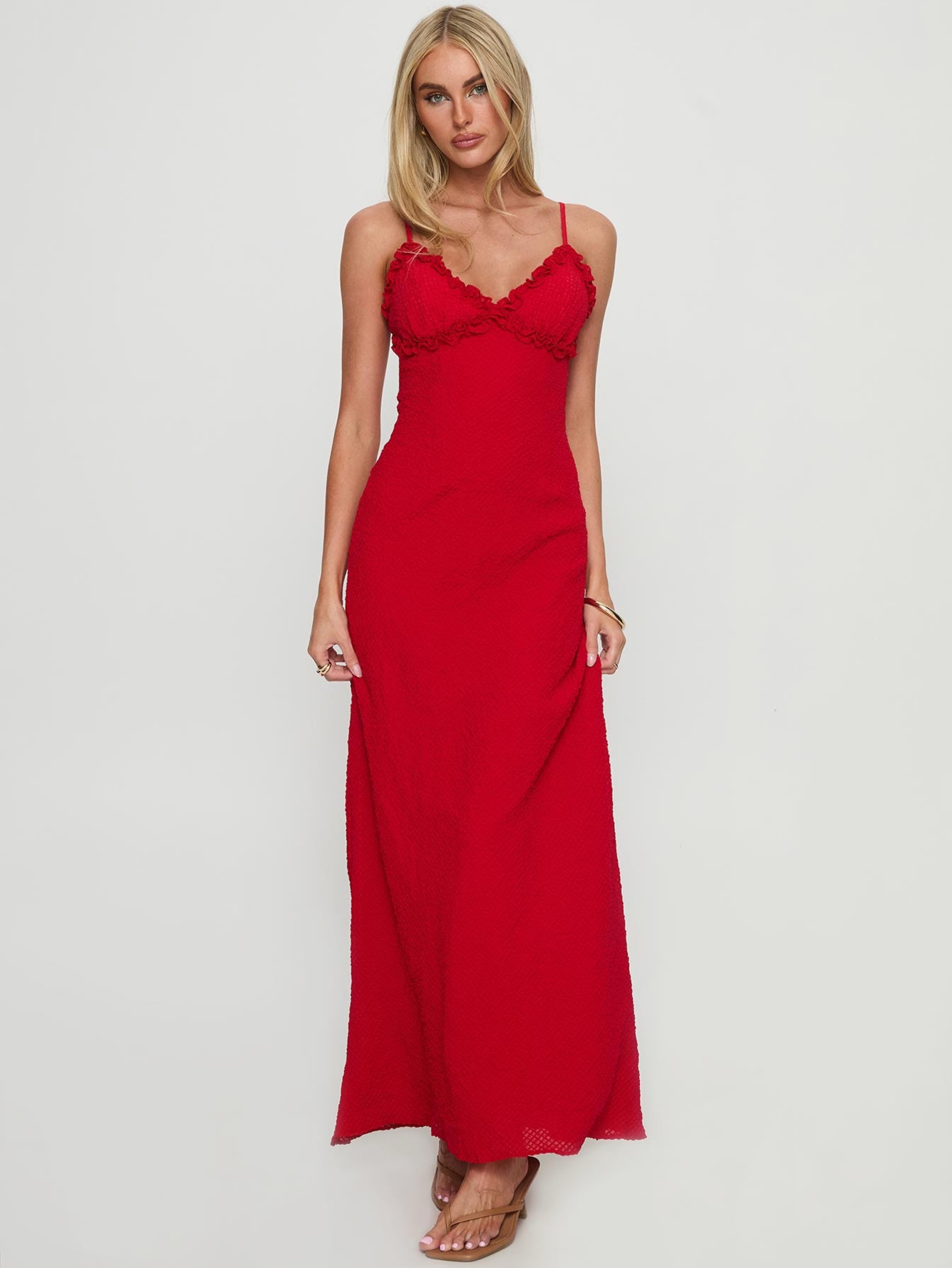 princess polly red dress maxi Emily Maxi Dress Red