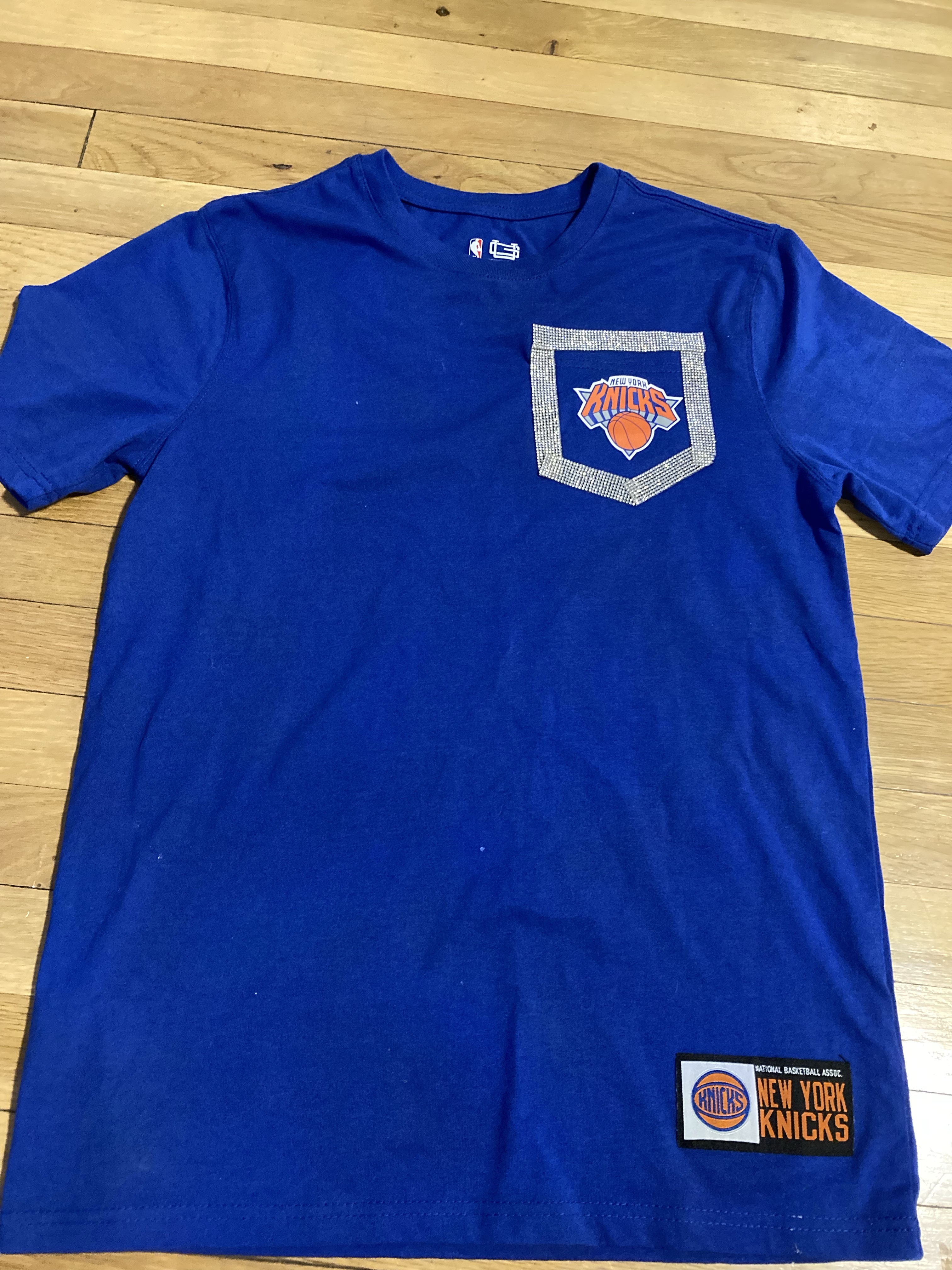 NY Knicks Bedazzled Short-Sleeve T-Shirt for Women