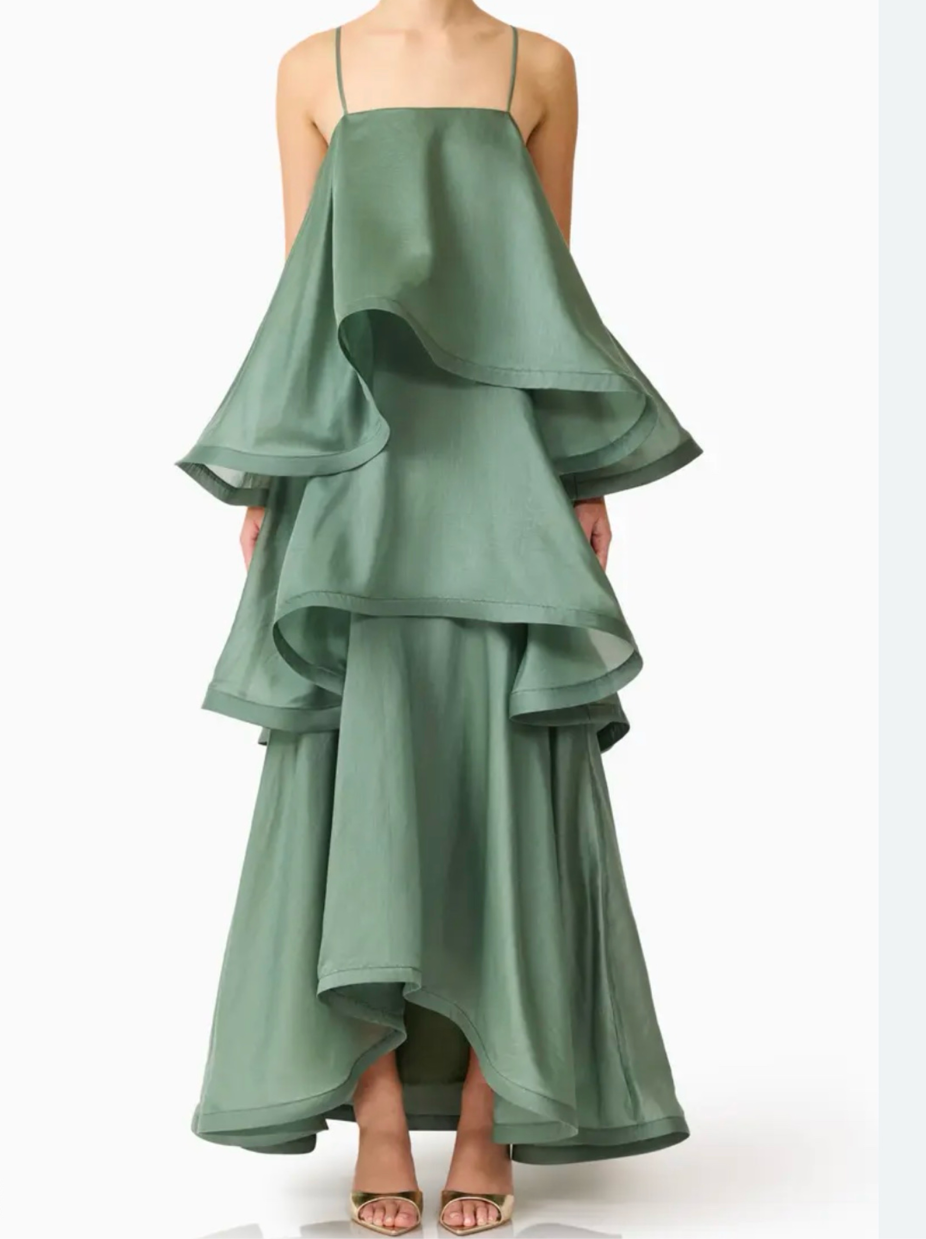 metallic formal dress Designer Gold Metallic Long Gown | Glamorous Evening Outfit
