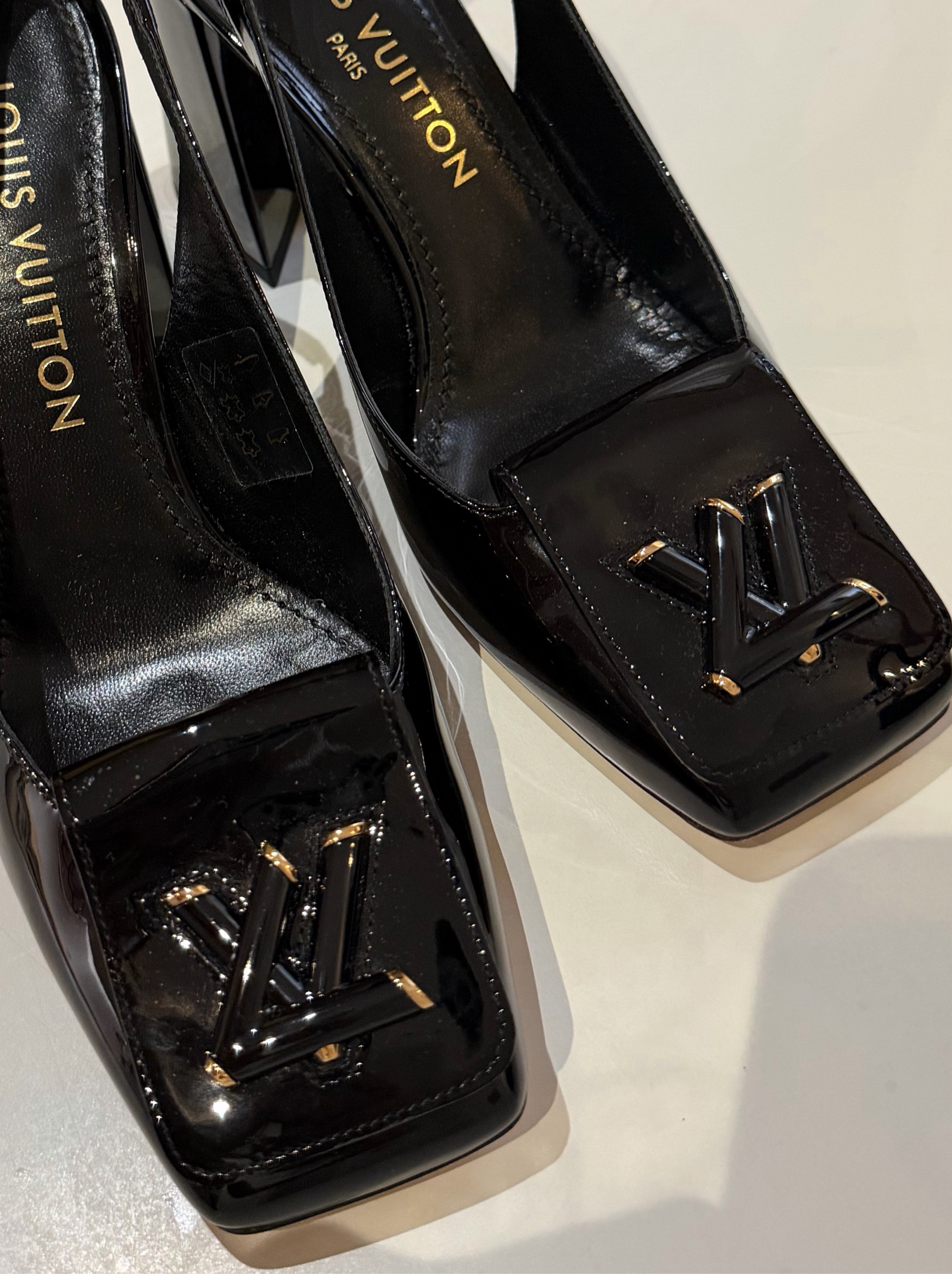 Louis Vuitton Sling Back Heels by Louis Vuitton - Pickle