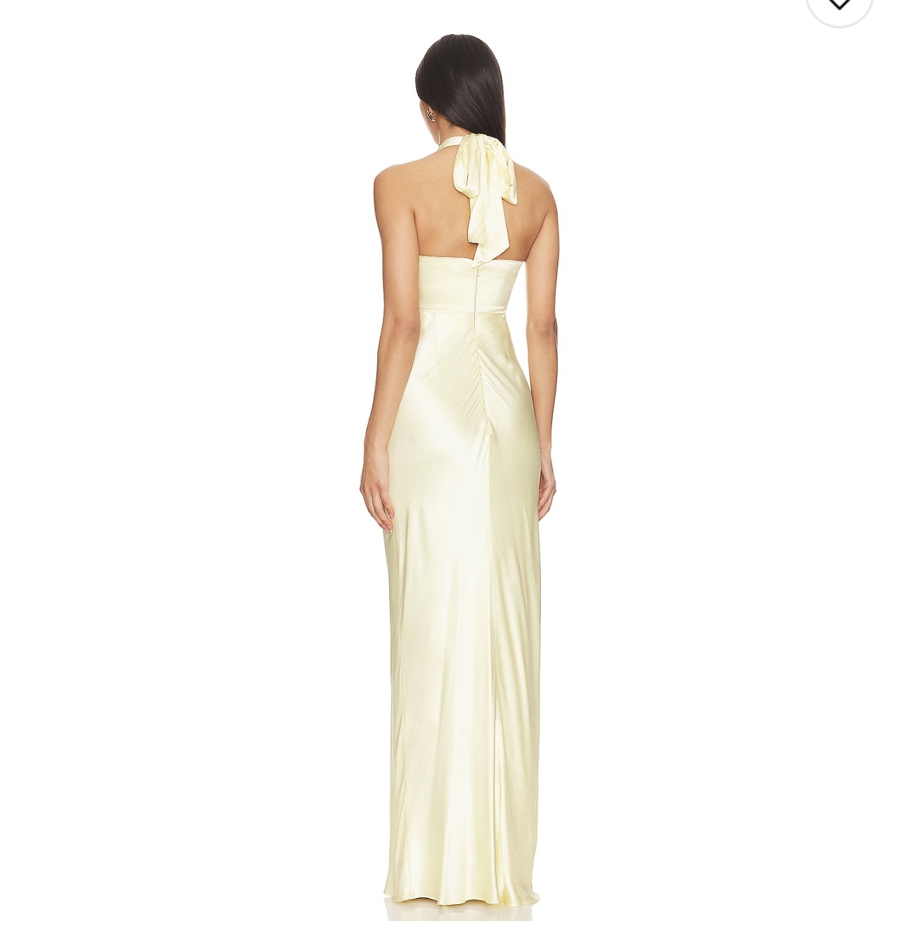 Shona Joy, La Lune Ruched Halter Maxi Dress in Lemon by Shona Joy - Pickle Shona Joy, La Lune Ruched Halter Maxi Dress in Lemon by Shona Joy - Pickle