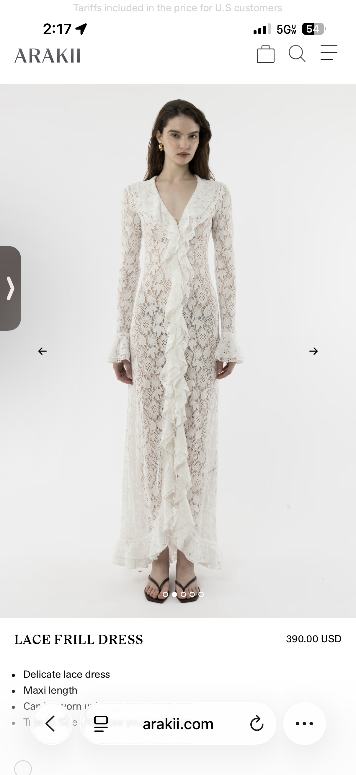 arakii white lace dress SMALL | ARAKII Lace Maxi Dress by Arakii