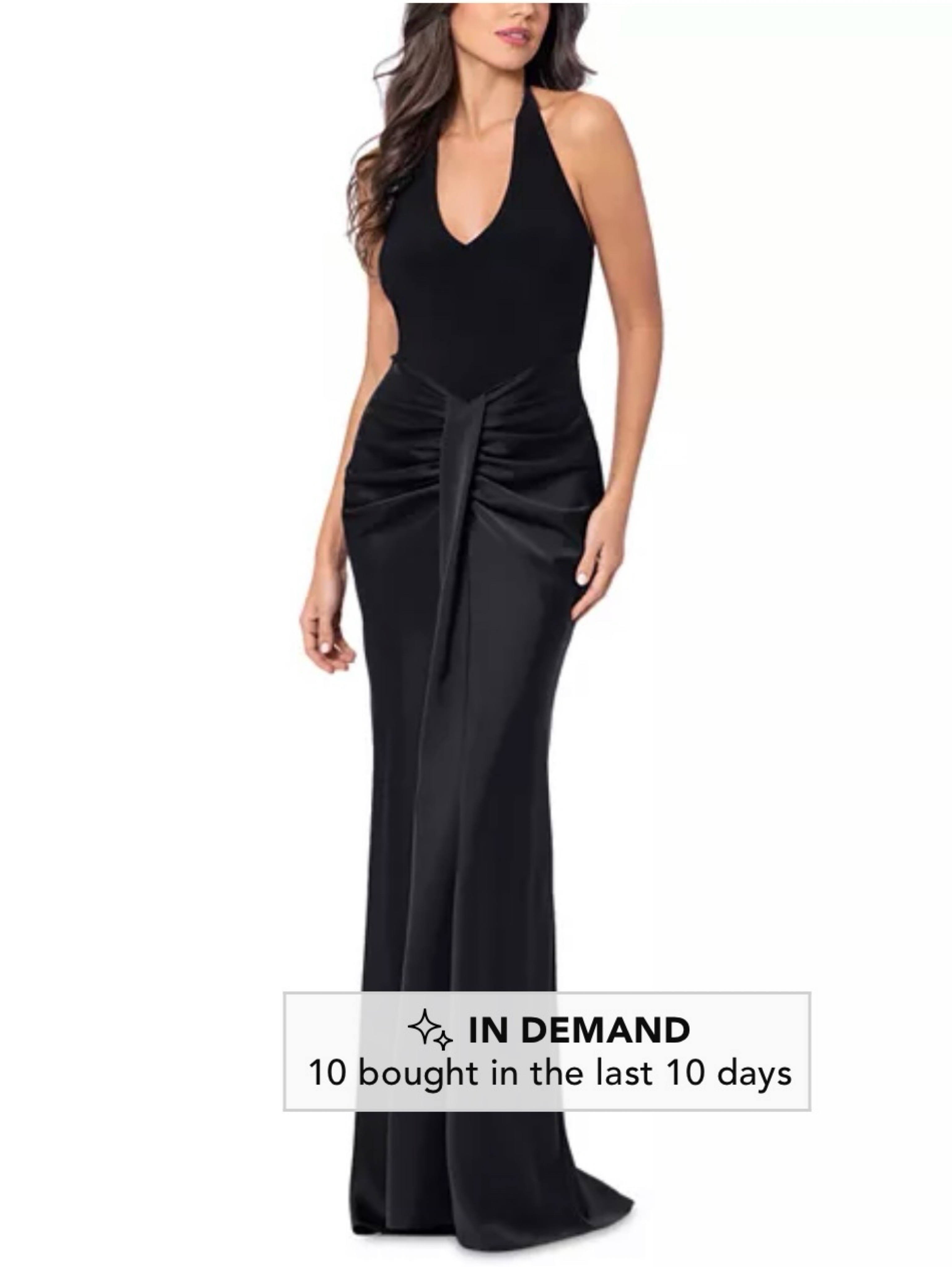 bloomingdales black dresses Aqua Women's Floral Applique Gown - Exclusive - Black