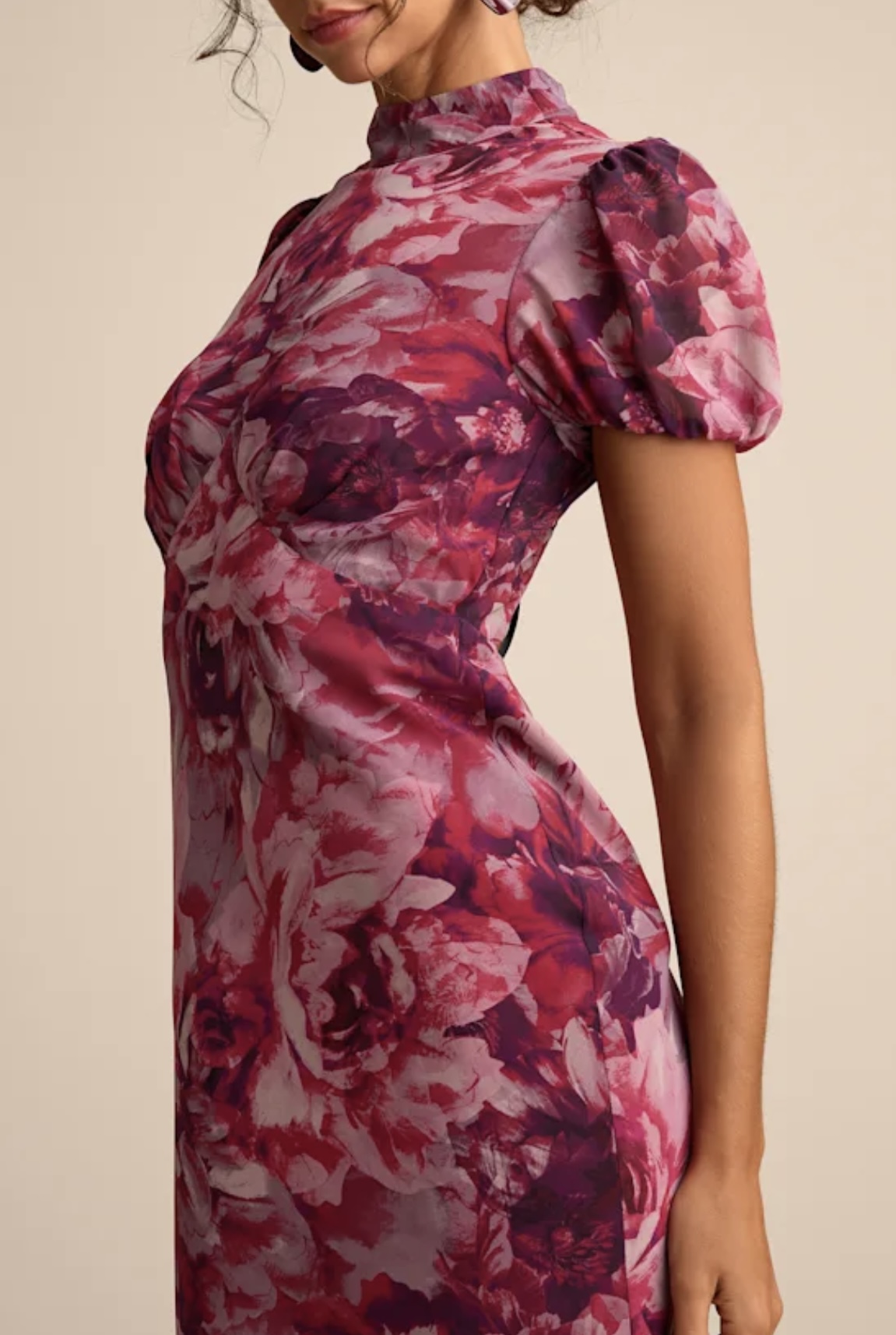 maxi dress 3x AUBREE Satin Mixed Print Maxi Dress (S-3X) | Plus Size