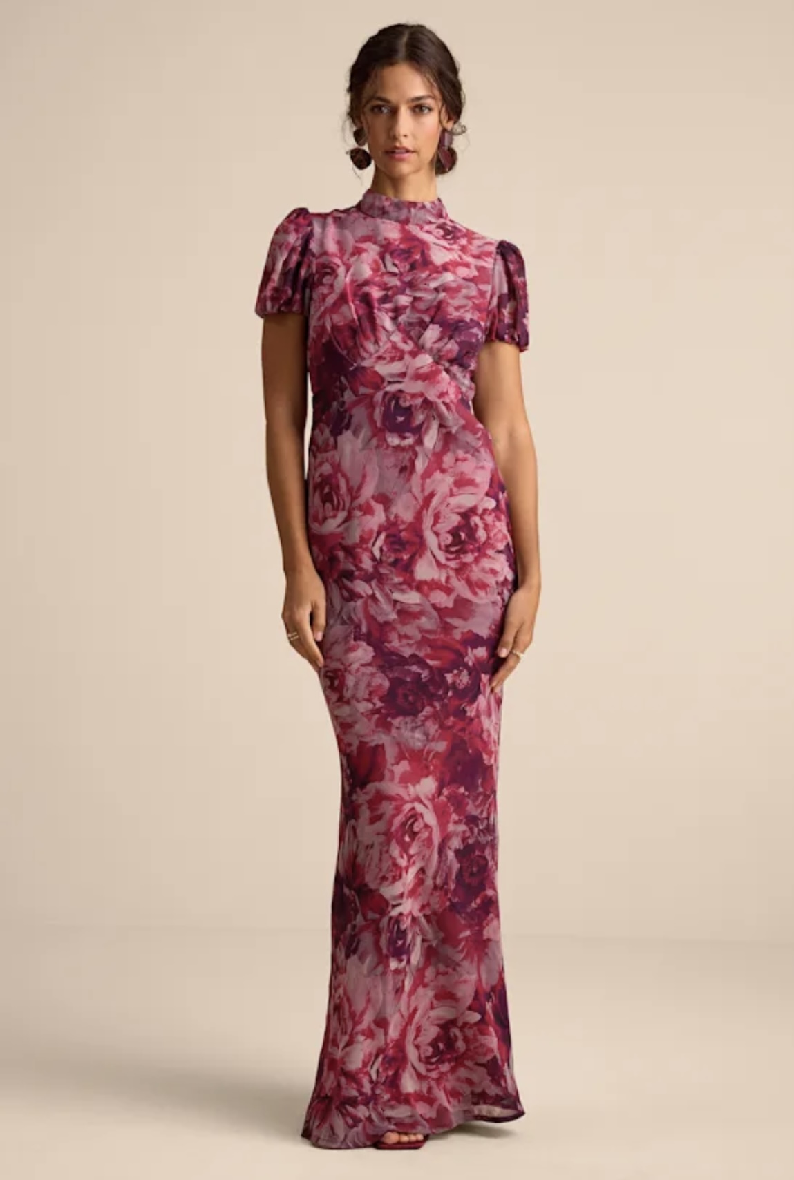 LULUS Floral Backless Maxi Dress by Lulus - Pickle LULUS Floral Backless Maxi Dress by Lulus - Pickle