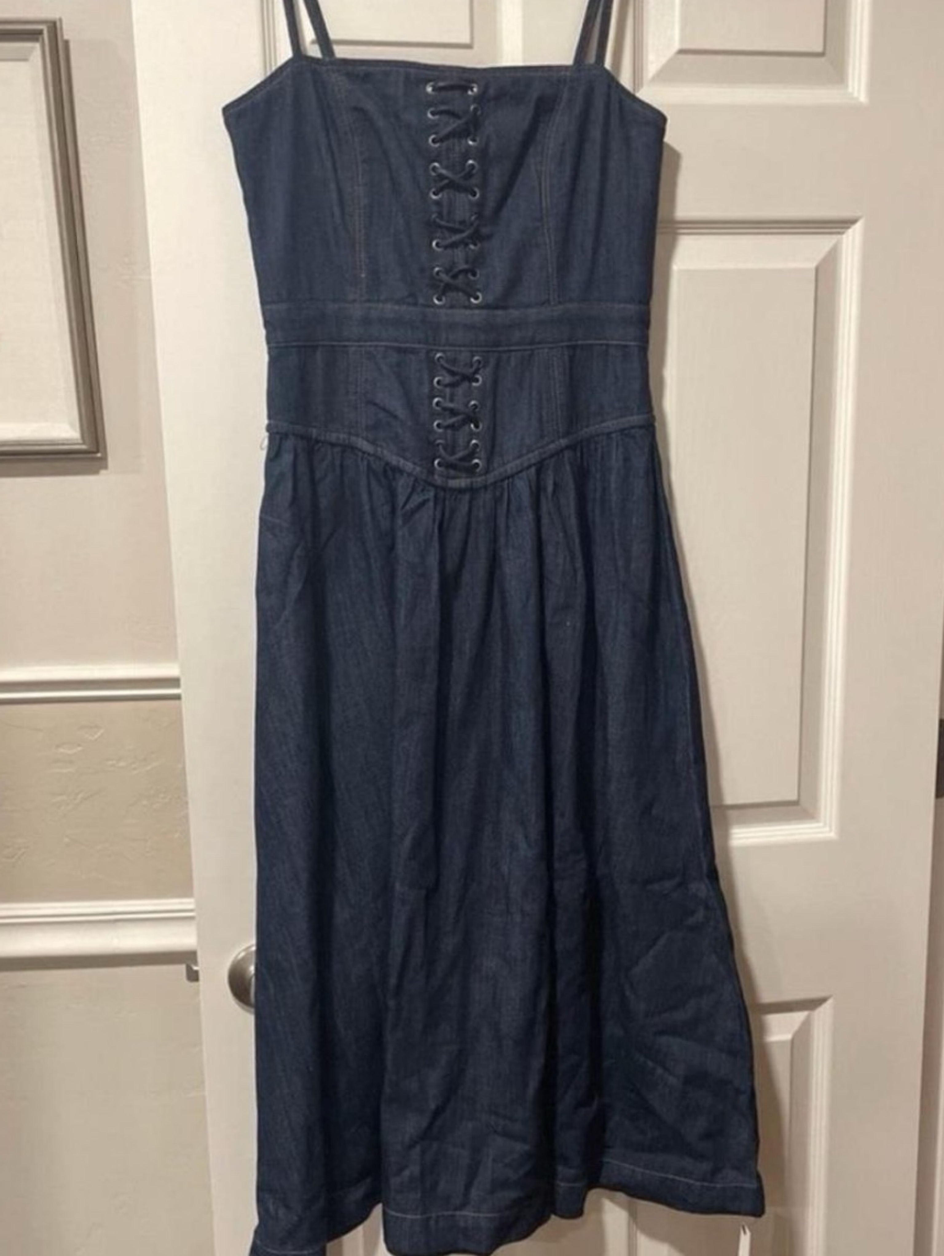 Reformation Florentina Denim Dress by Reformation