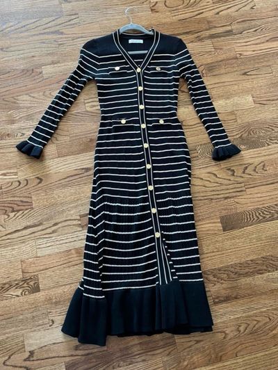 Sandro Paris Navy and White Striped Dress by Sandro | Pickle