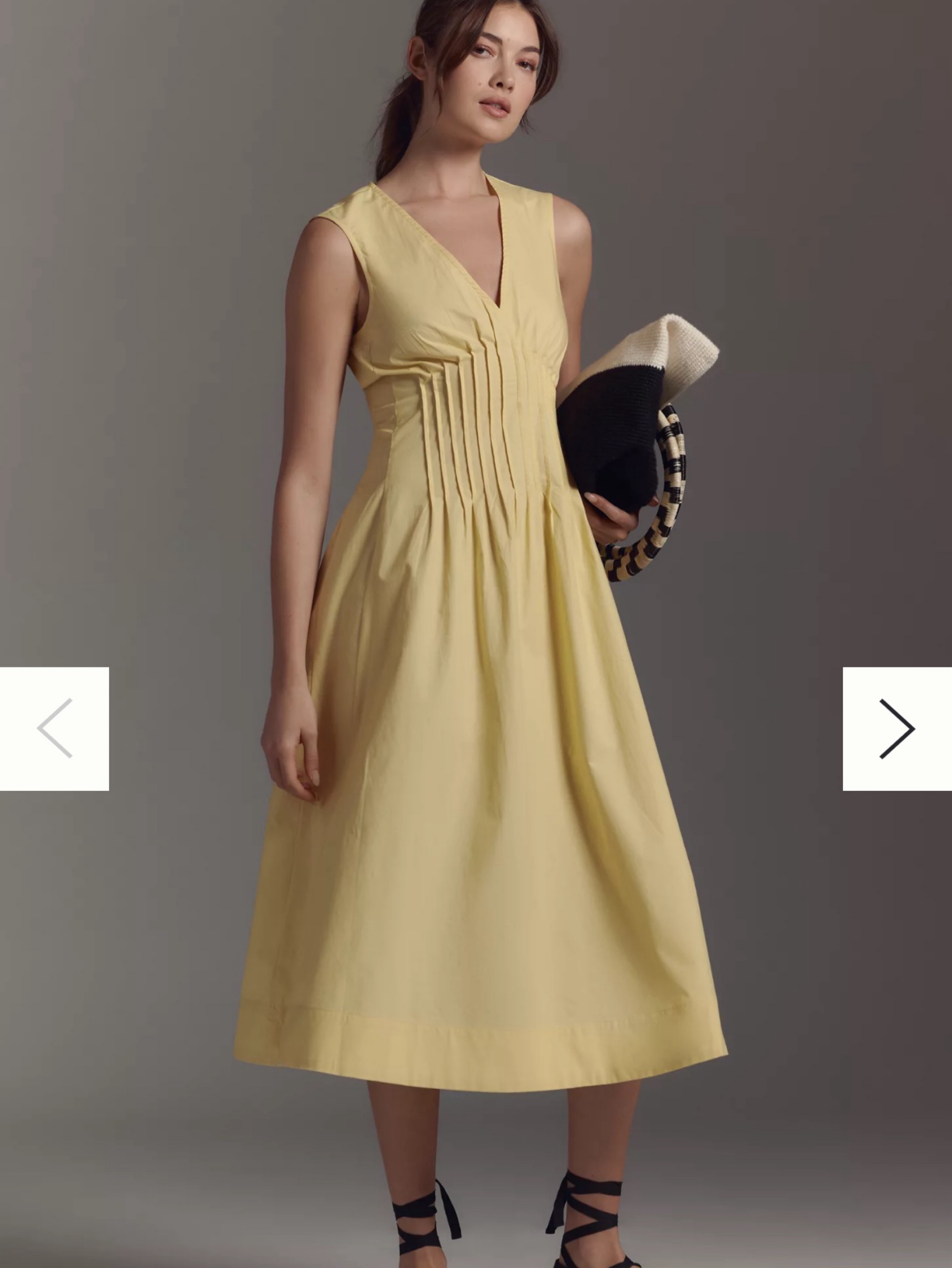 anthropologie v neck midi dress By Anthropologie V-Neck Flutter-Sleeve Midi Dress