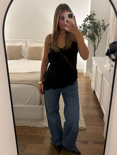 Zara Lace Trim Asymmetric Tank Top by Zara | Pickle