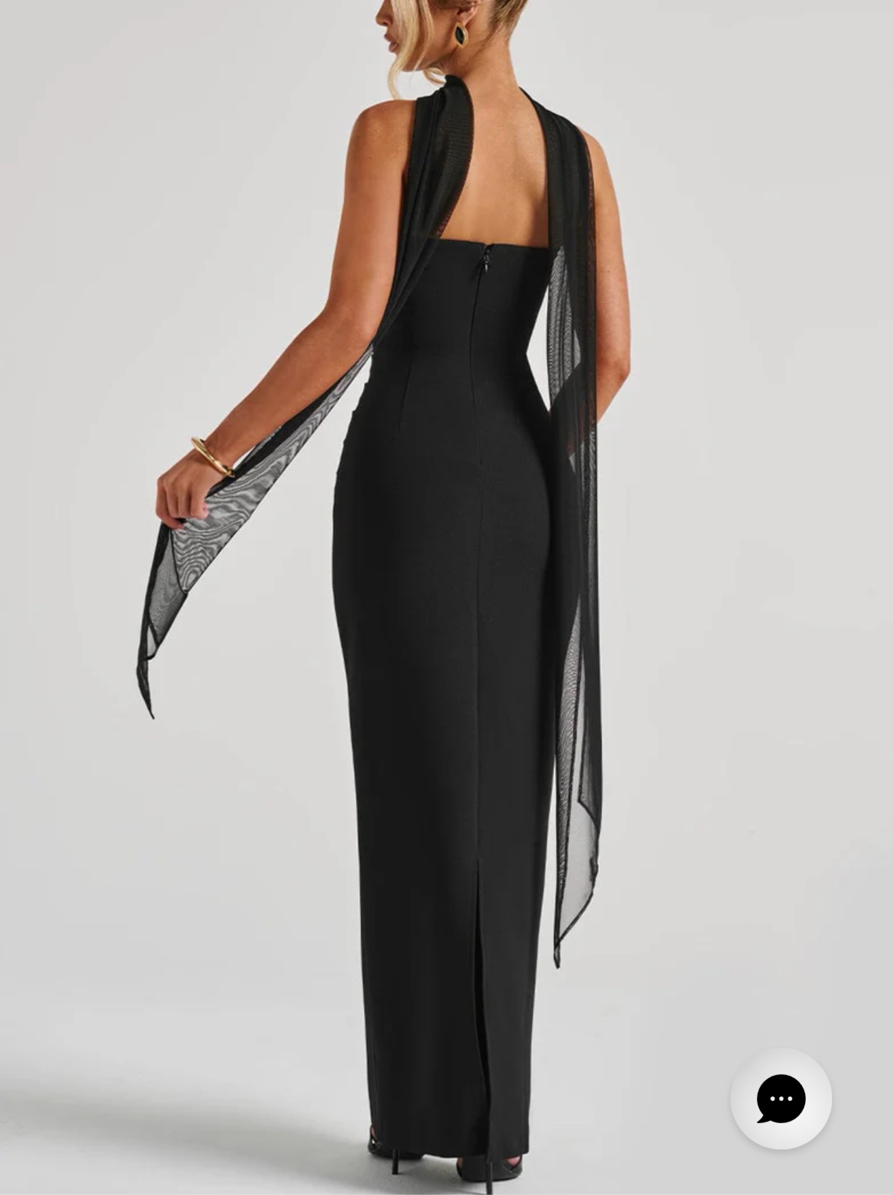 babyboo black dress Cornelia Maxi Maxi length Tullulah Maxi Dress - Black