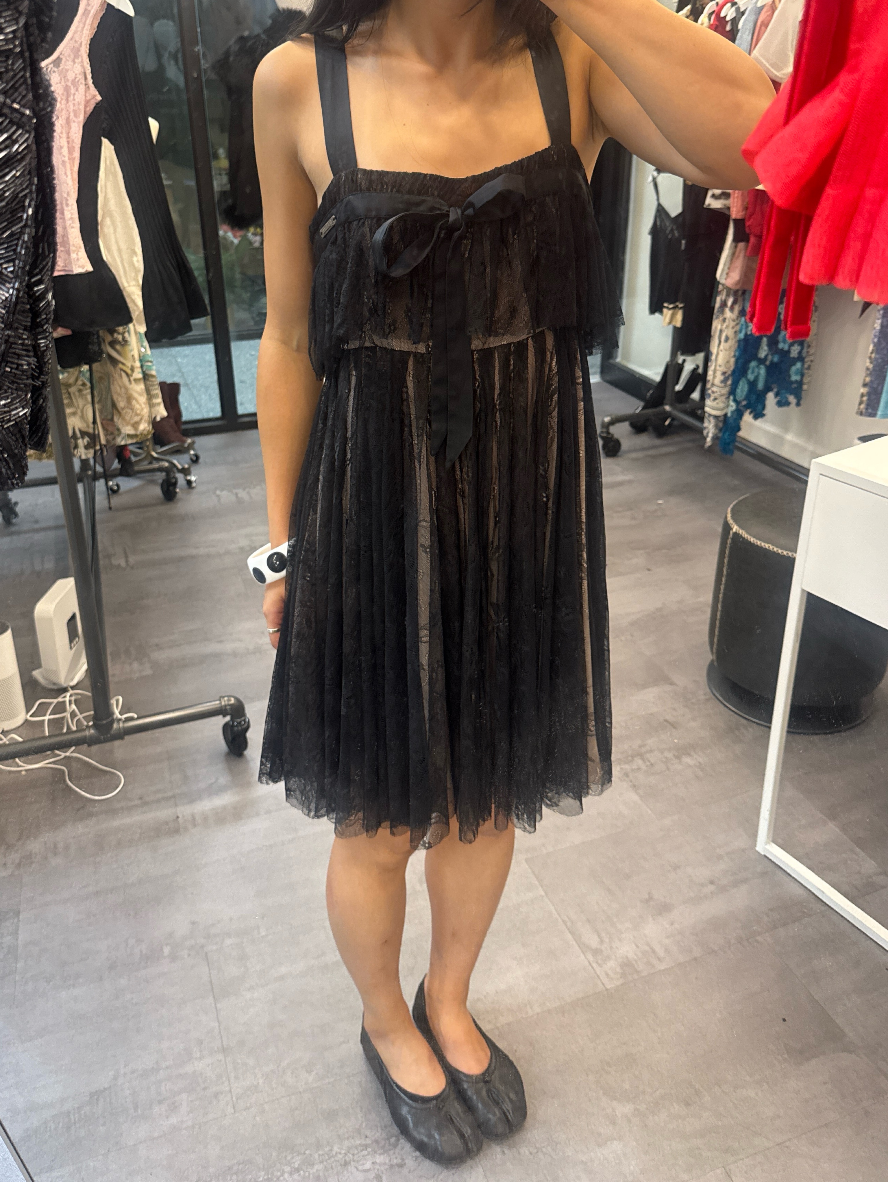 Galliano Black Lace Babydoll Dress by John Galliano - Pickle