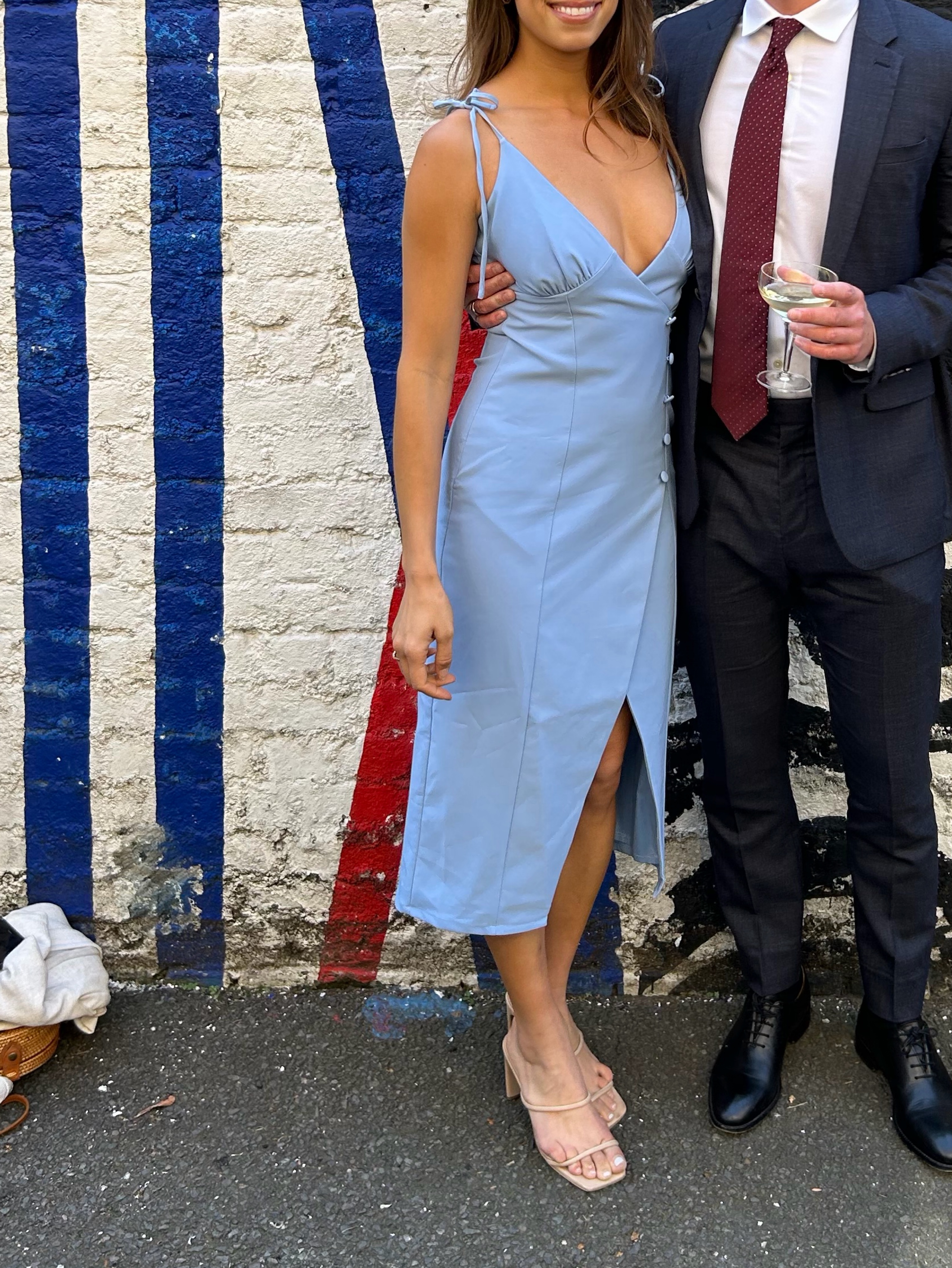 aaliyah midi dress in periwinkle blue camila coelho by Camila Coelho off-shoulder illusion gown Model/Style:C1450 1 dress, 7 halloween