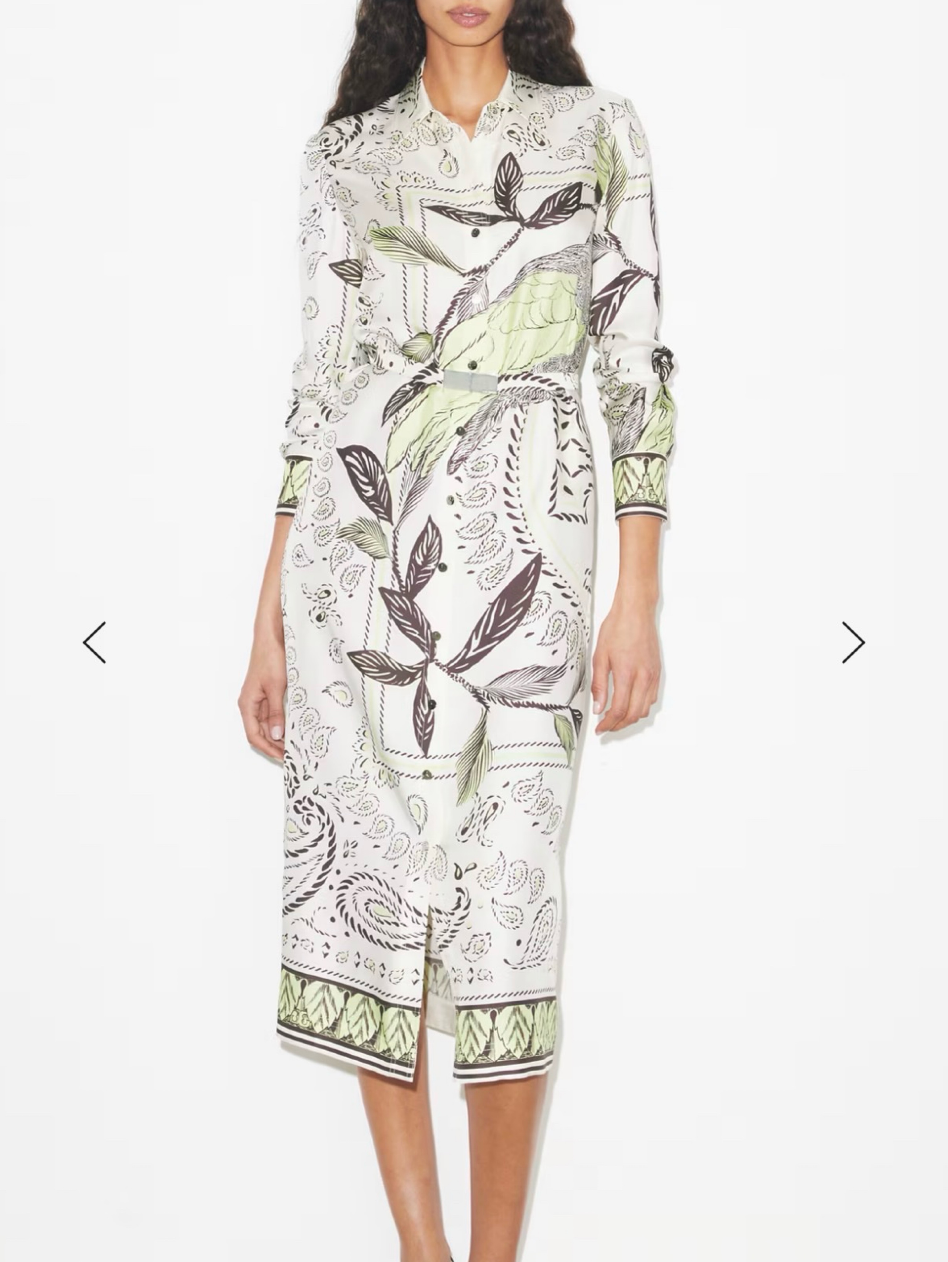 tory burch garden party shirt dress Printed Silk Twill Shirtdress: Women's Designer Dresses