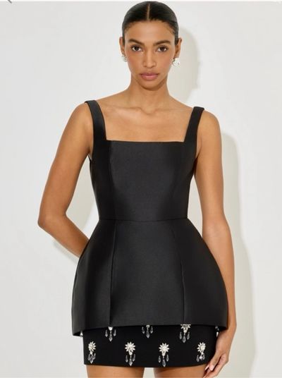 Odd Muse Black Peplum Top by Odd Muse London | Pickle