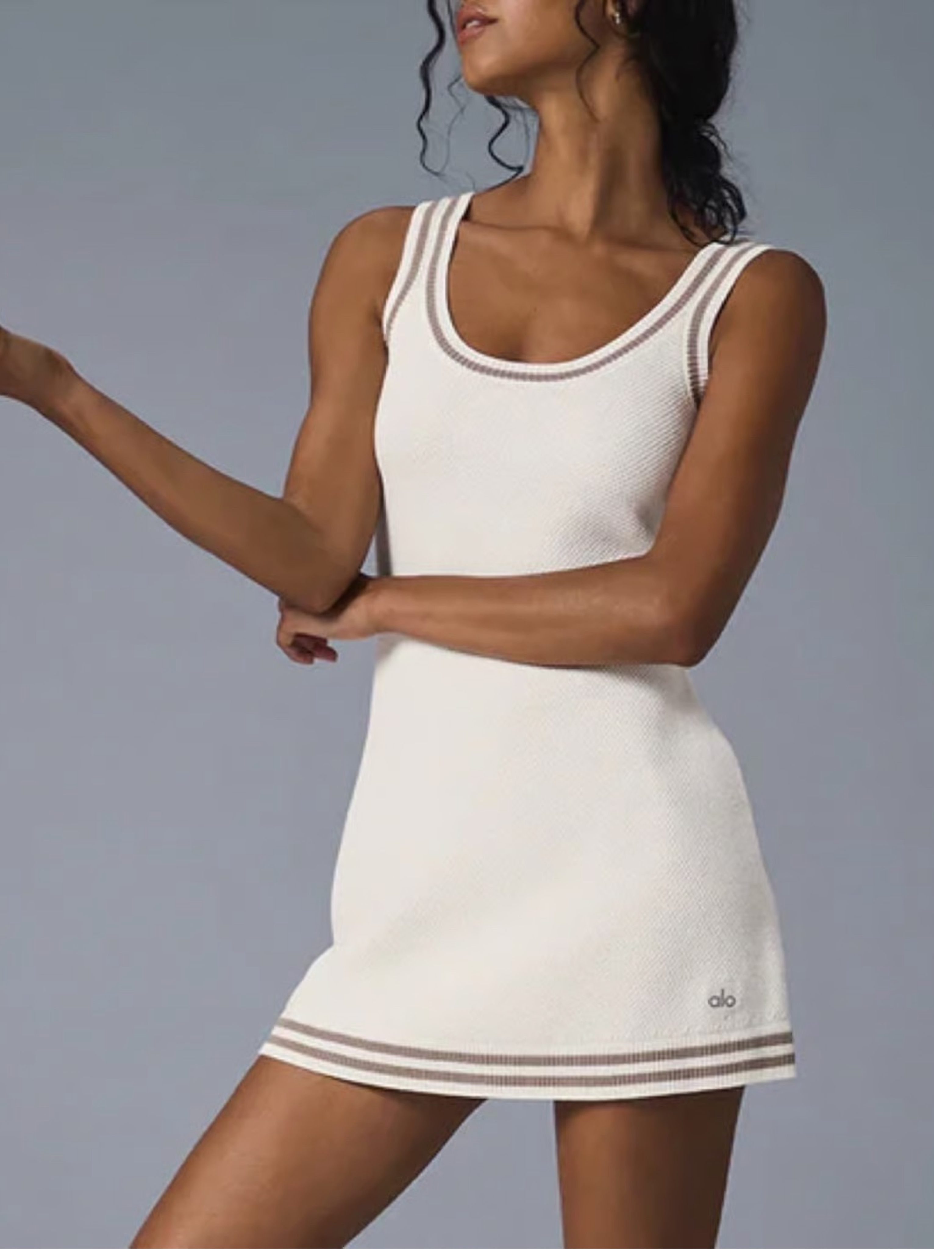 Alo Sweater Dress and V-Neck Pullover Set by ALO - Pickle