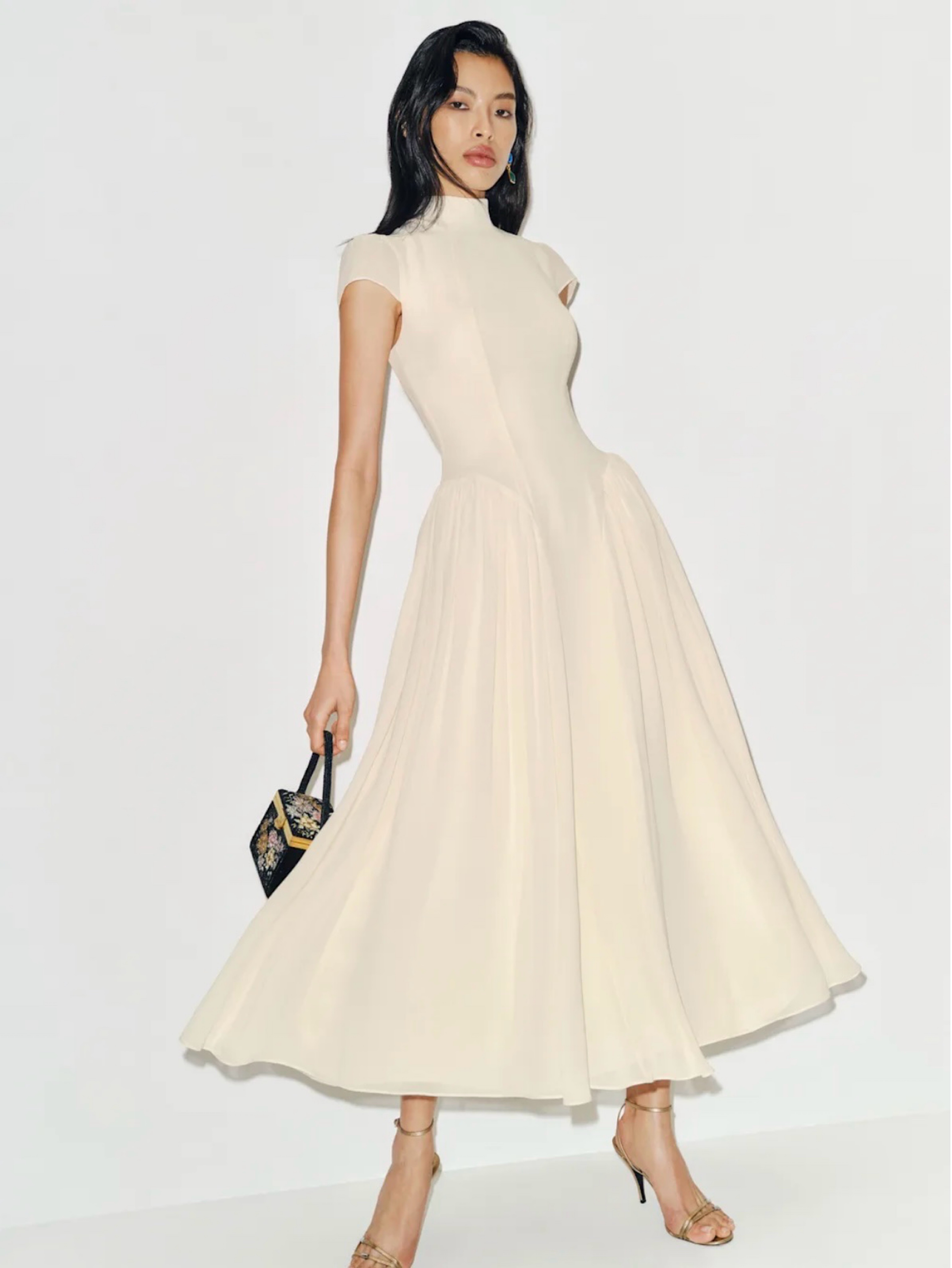 reformation pleated dress Cyra Pleated Dress