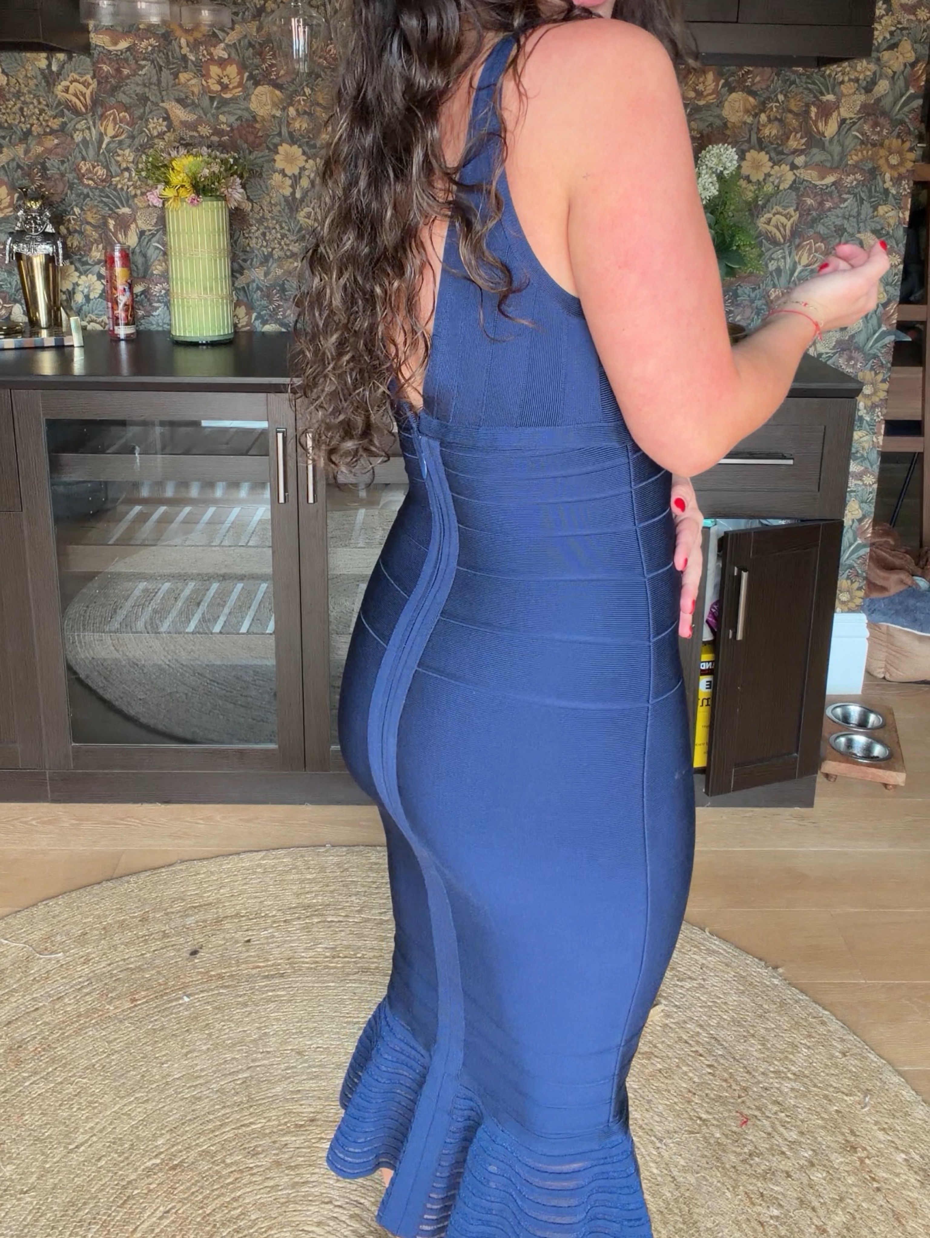 light blue bridesmaid dresses australia Cameron adding a touch of Black and Navy Dress Size:XX-Small Muslim Long Formal Dress