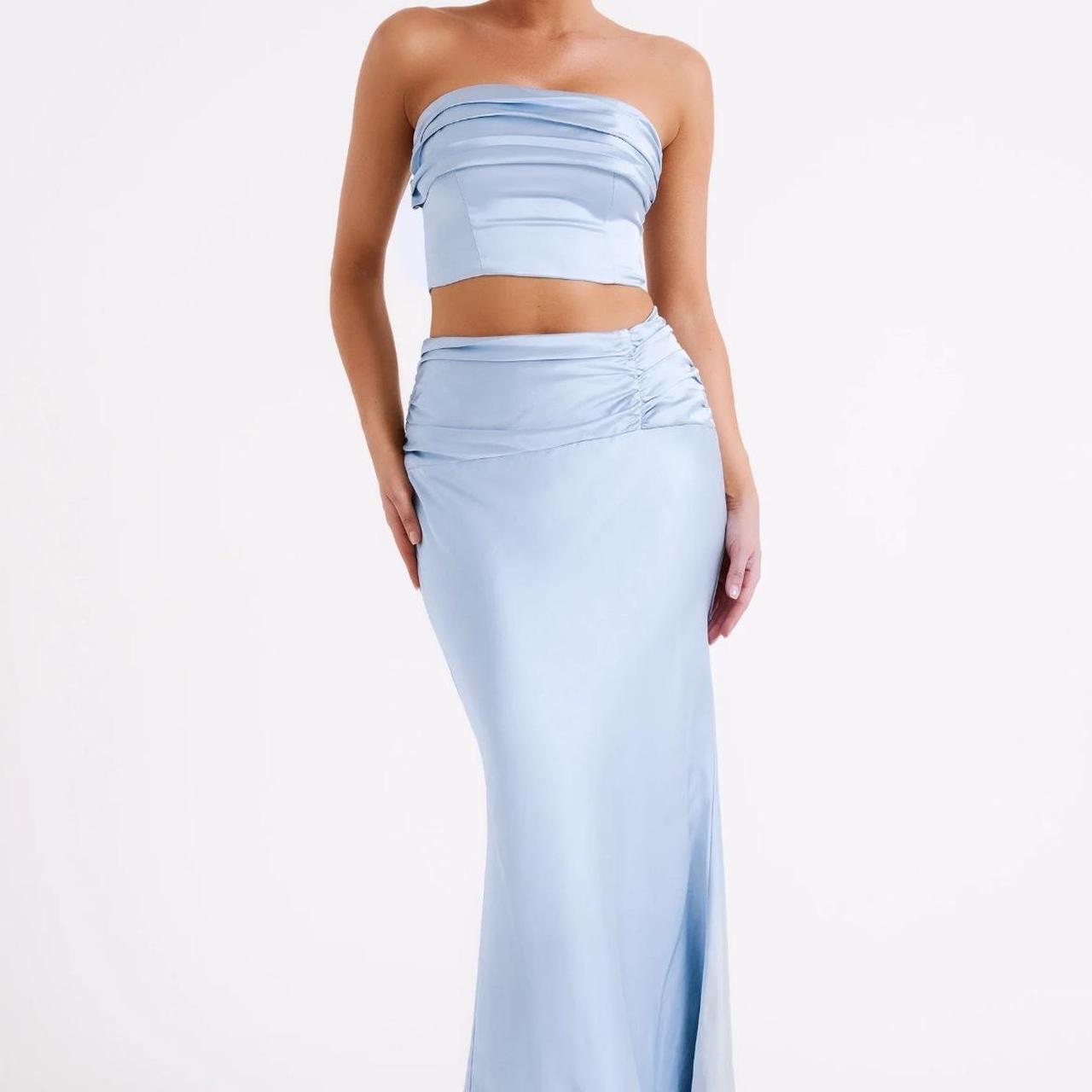 Meshki Blue Skirt Set