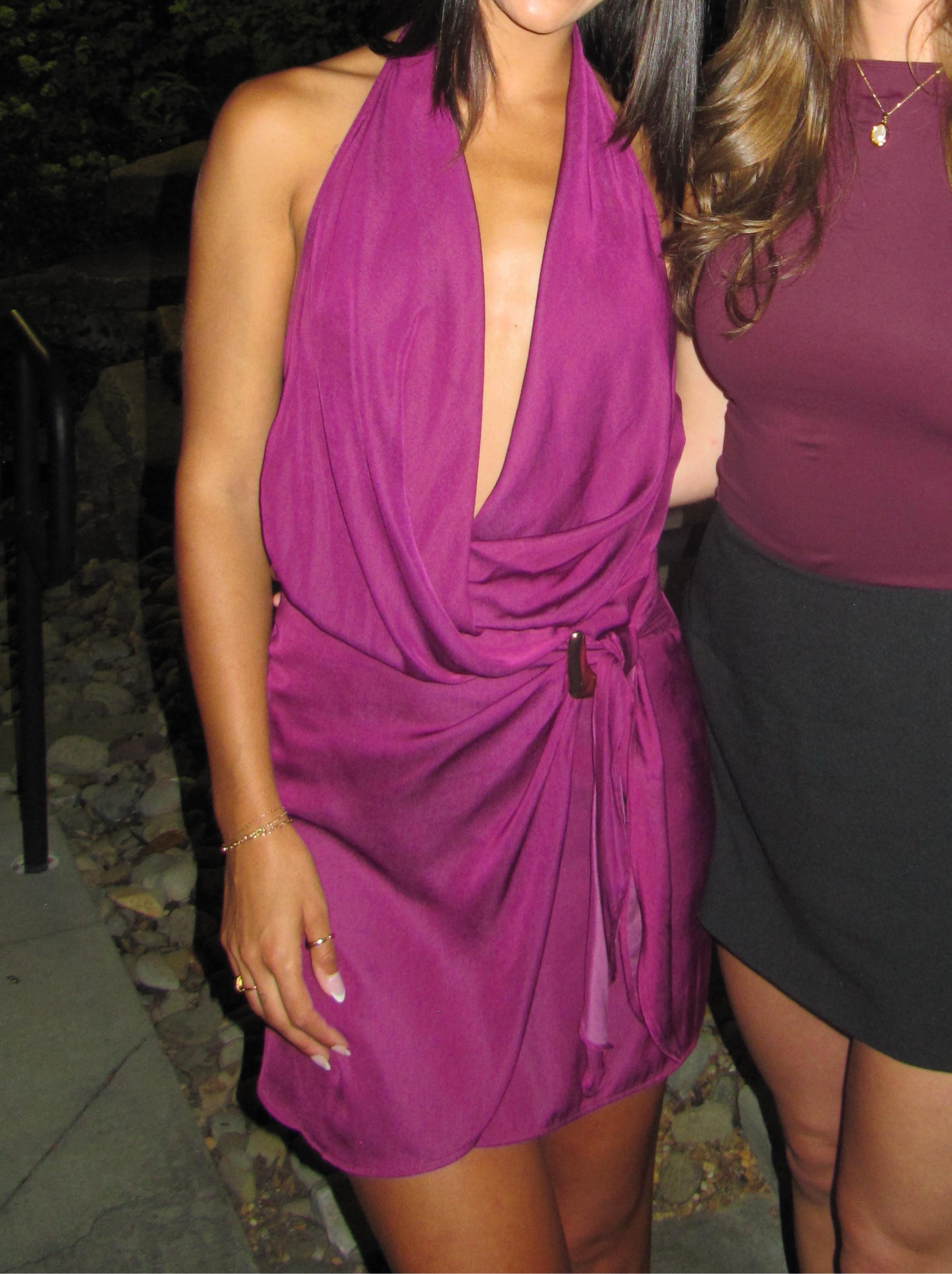 purple mini dress zara Zara Purple Ruffle Mini Dress Rent a Dress
