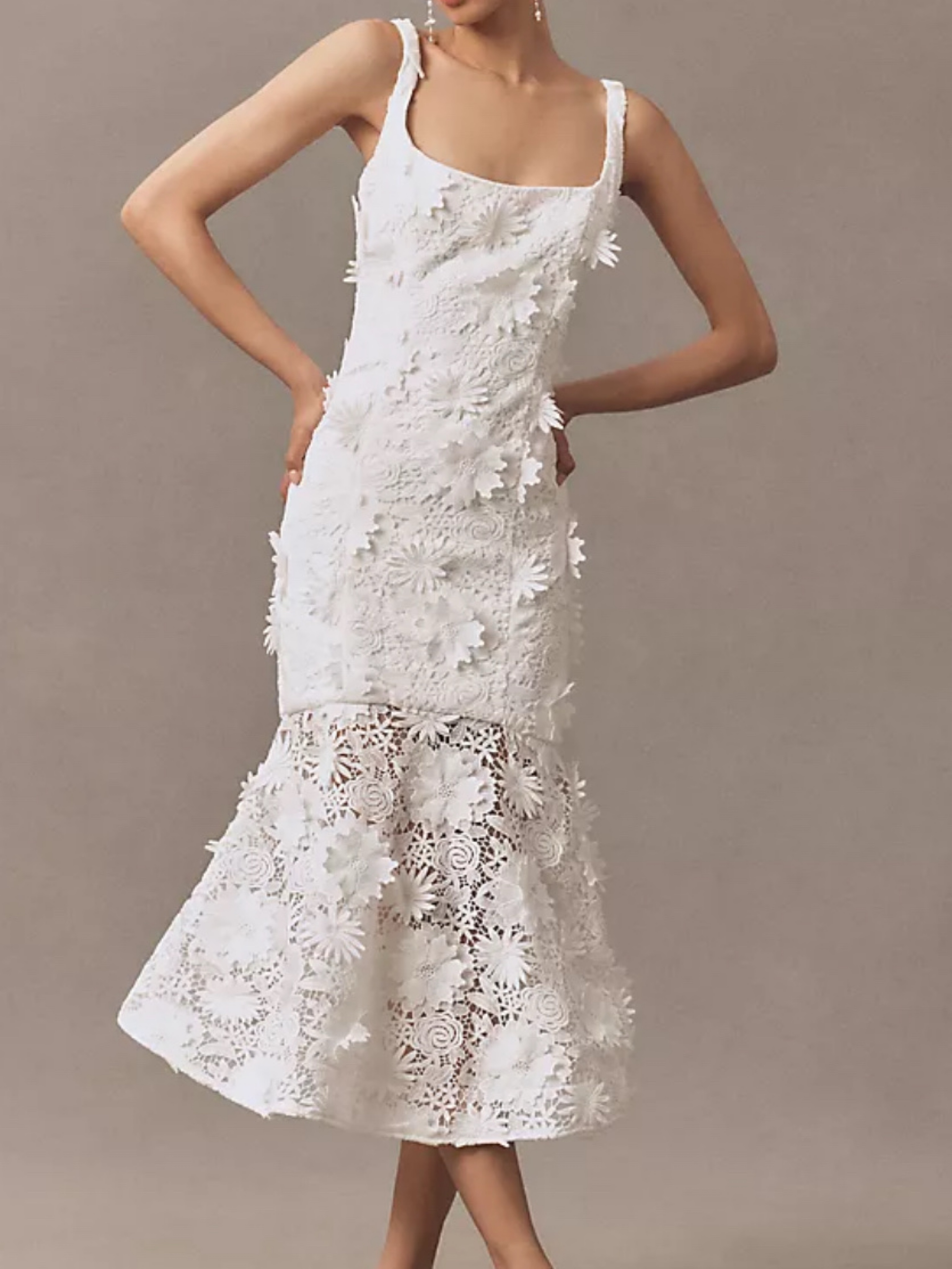 anthropologie white midi dress White Midi Dresses