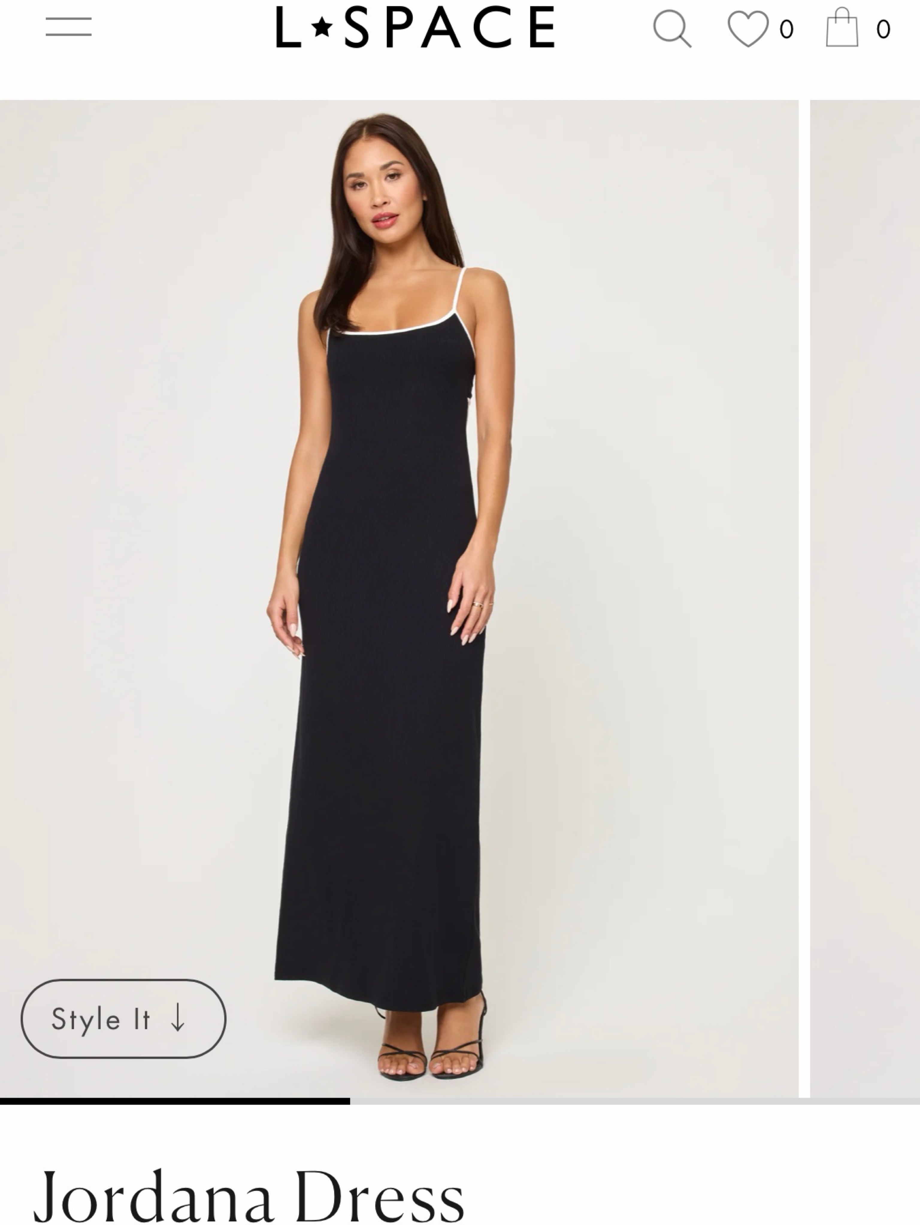 L Space Black Camisole Maxi Dress by L Space | Pickle