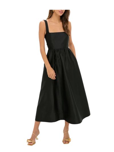 pois Cami dress ブラック Tuckernuck Black Dupioni Esme Dress by Tuckernuck | Pickle