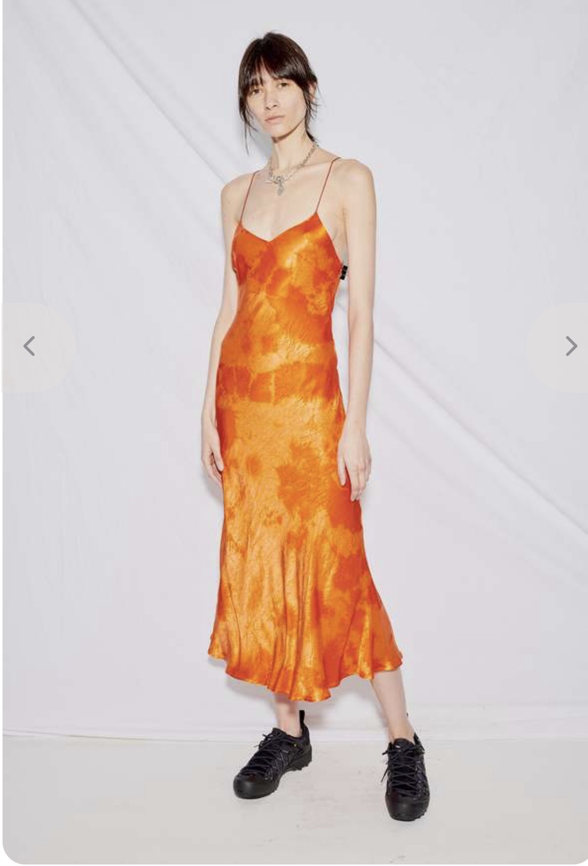 Assembly Label Orange Tie-Dye Satin Slip Midi Dress | Size Small | Revolve by REVOLVE - Pickle Assembly Label Orange Tie-Dye Satin Slip Midi Dress | Size Small | Revolve by REVOLVE - Pickle